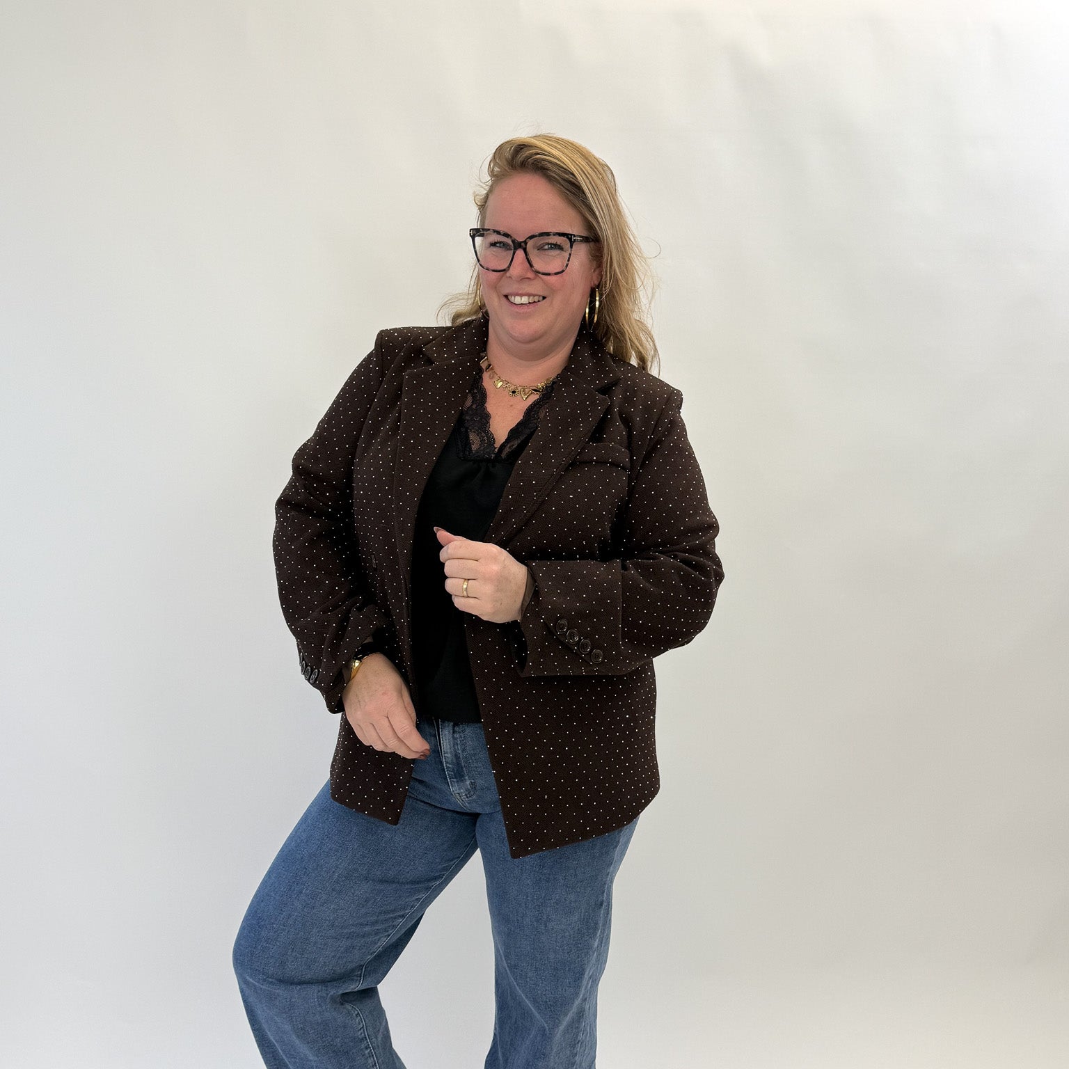 CLASSY DIAMOND BLAZER - 1880