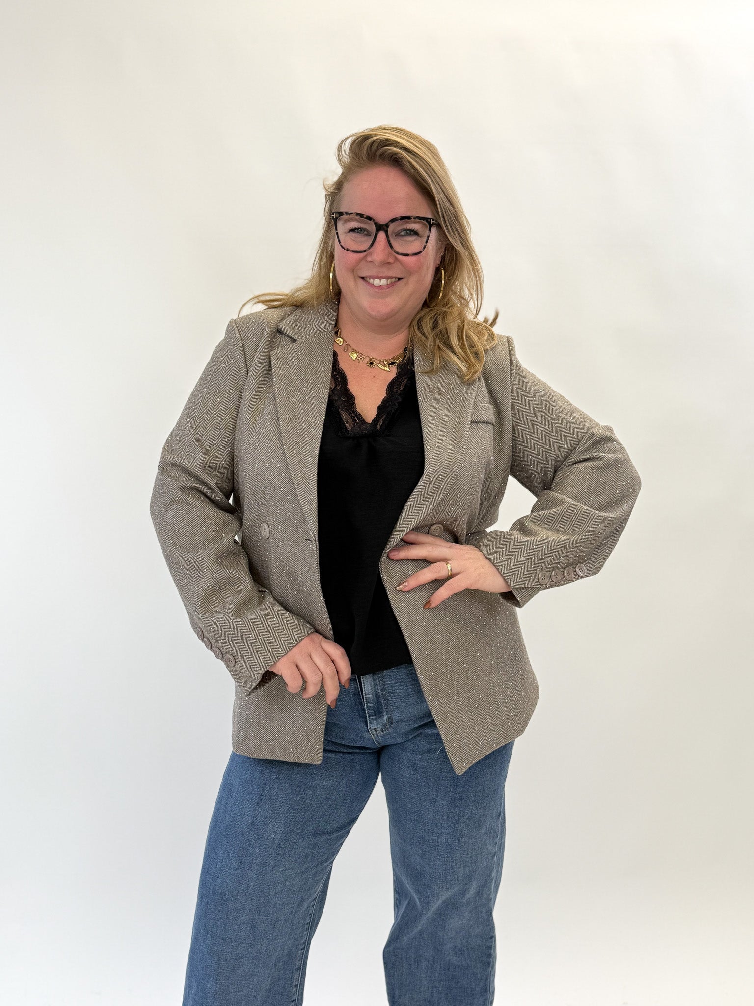 CLASSY DIAMOND BLAZER - 1880