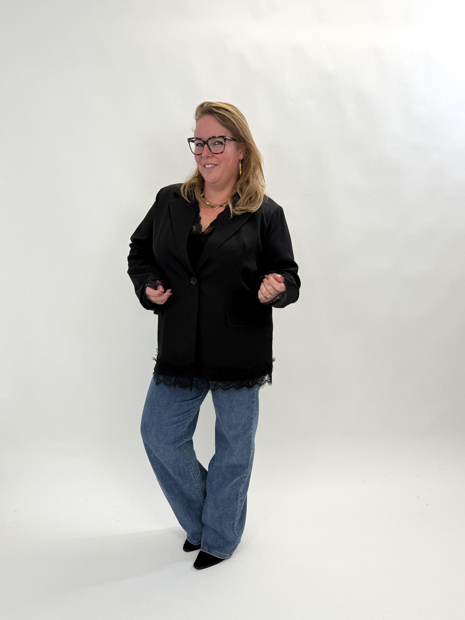 BLAZER MET KANT - 1871