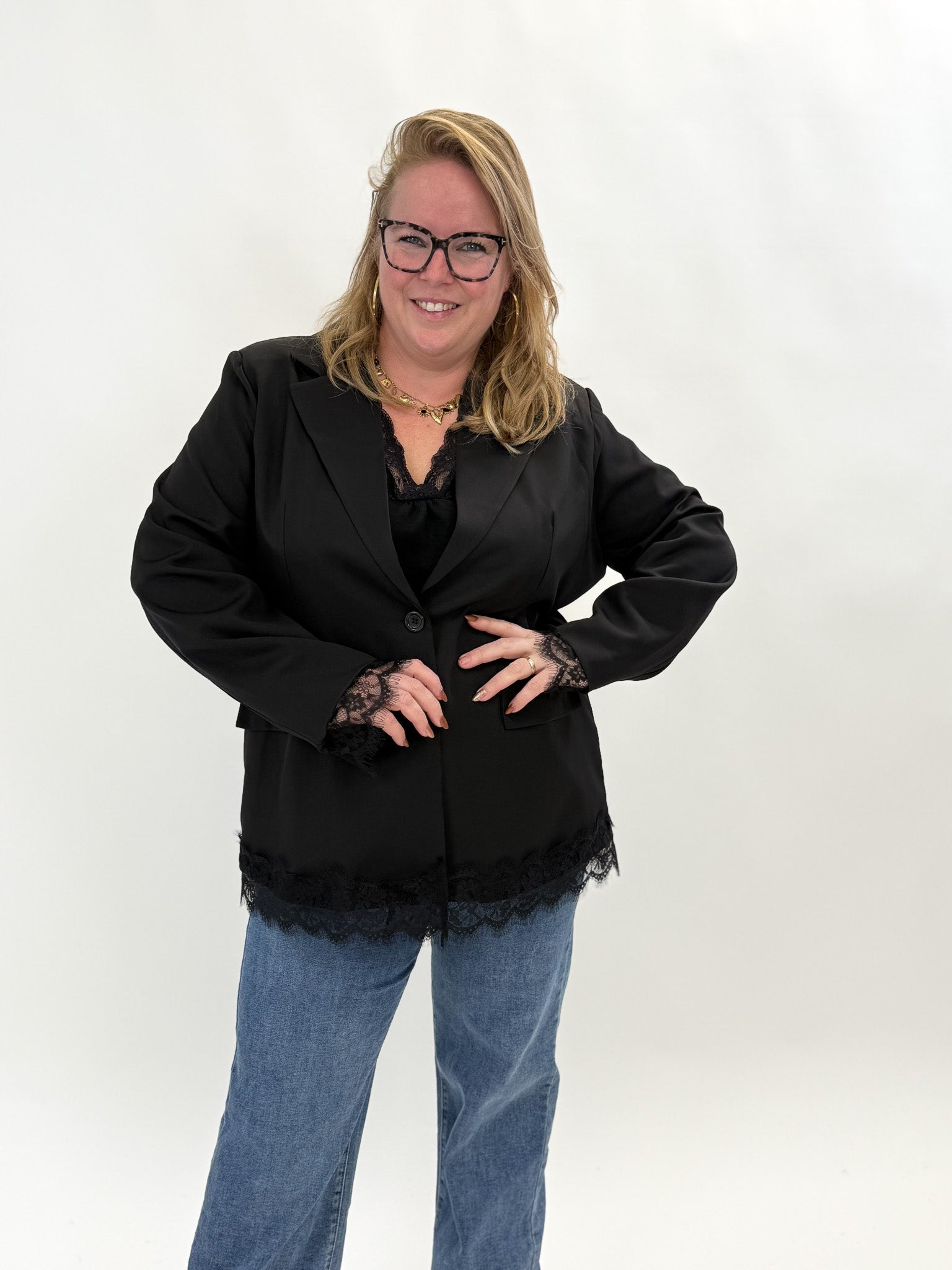 BLAZER MET KANT - 1871