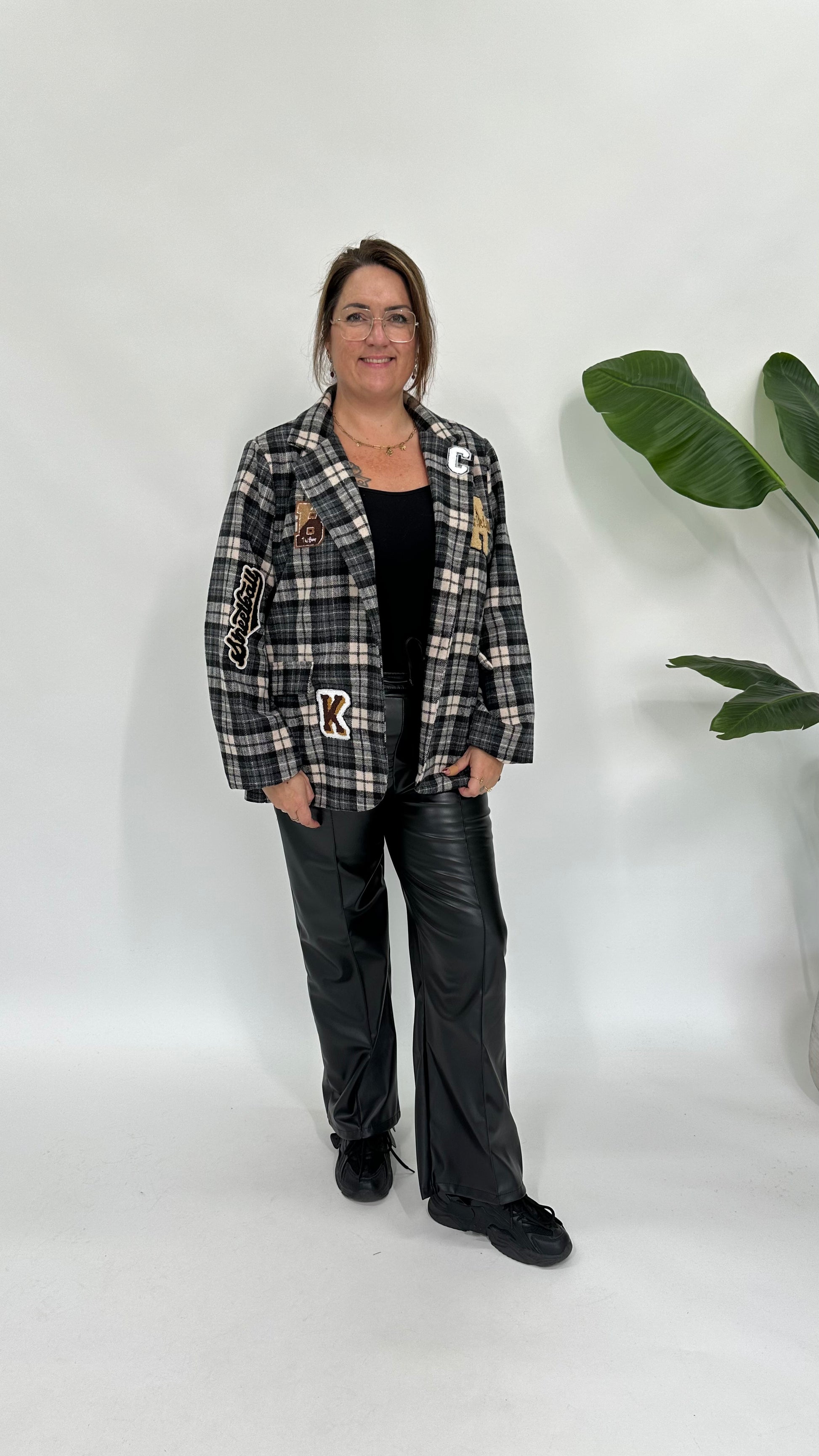 RUIT BLAZER/JAS ZWART