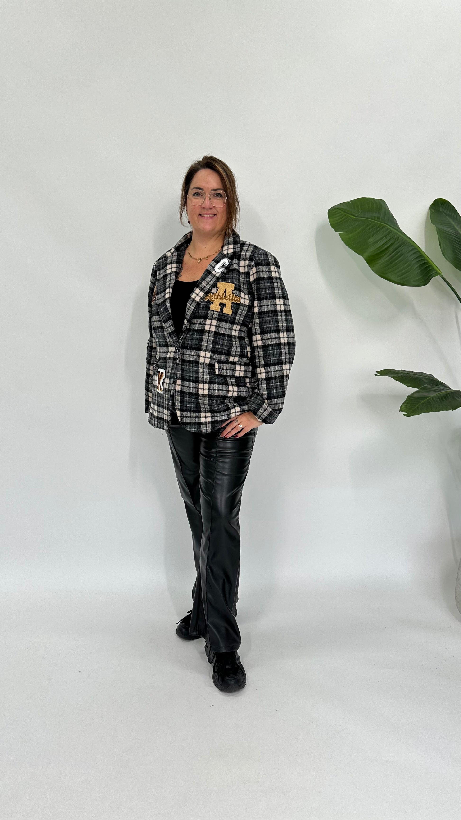 RUIT BLAZER/JAS ZWART