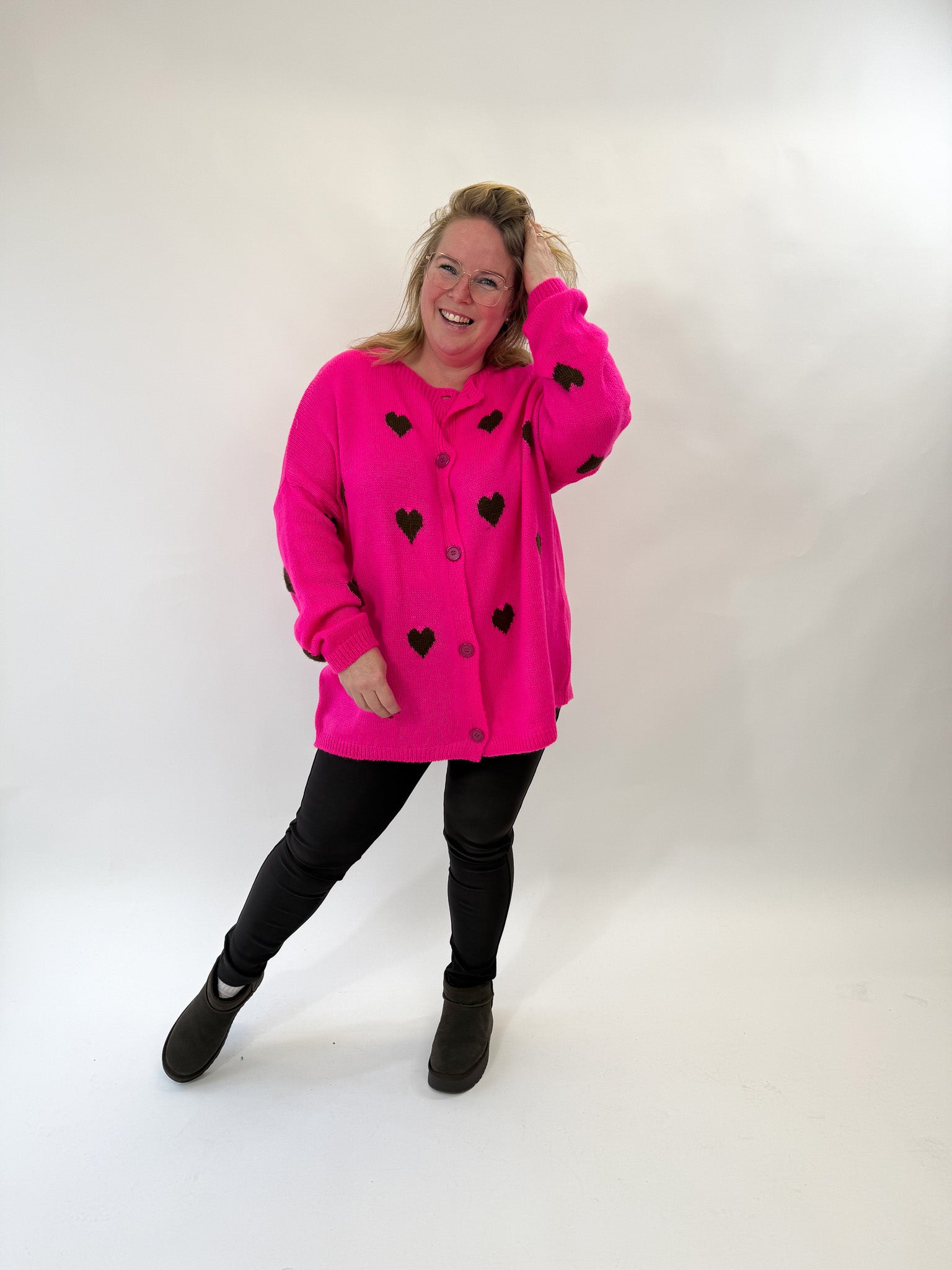 BO DENIM WESTE (38 BIS 50) - SCHWARZ