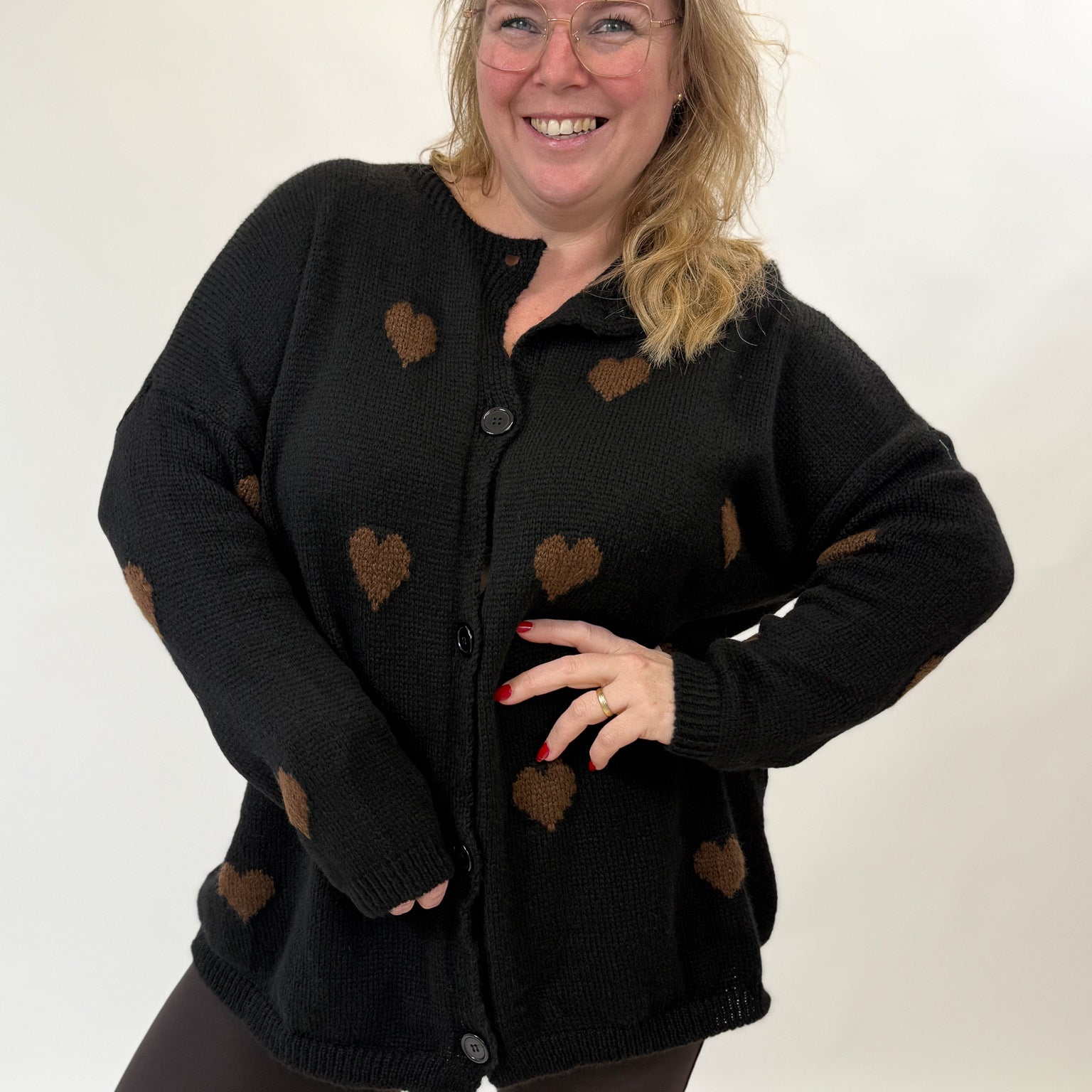 BO DENIM WESTE (38 BIS 50) - SCHWARZ