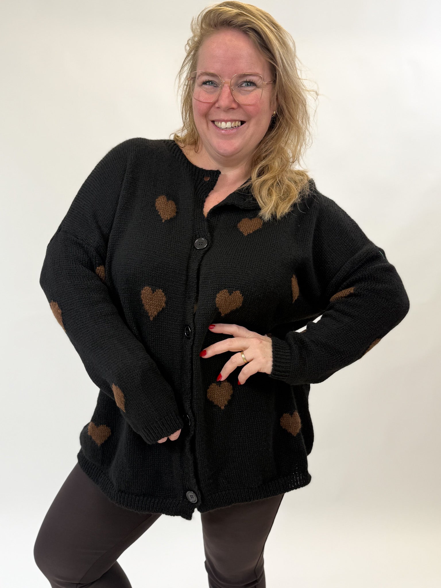 BO DENIM WESTE (38 BIS 50) - SCHWARZ