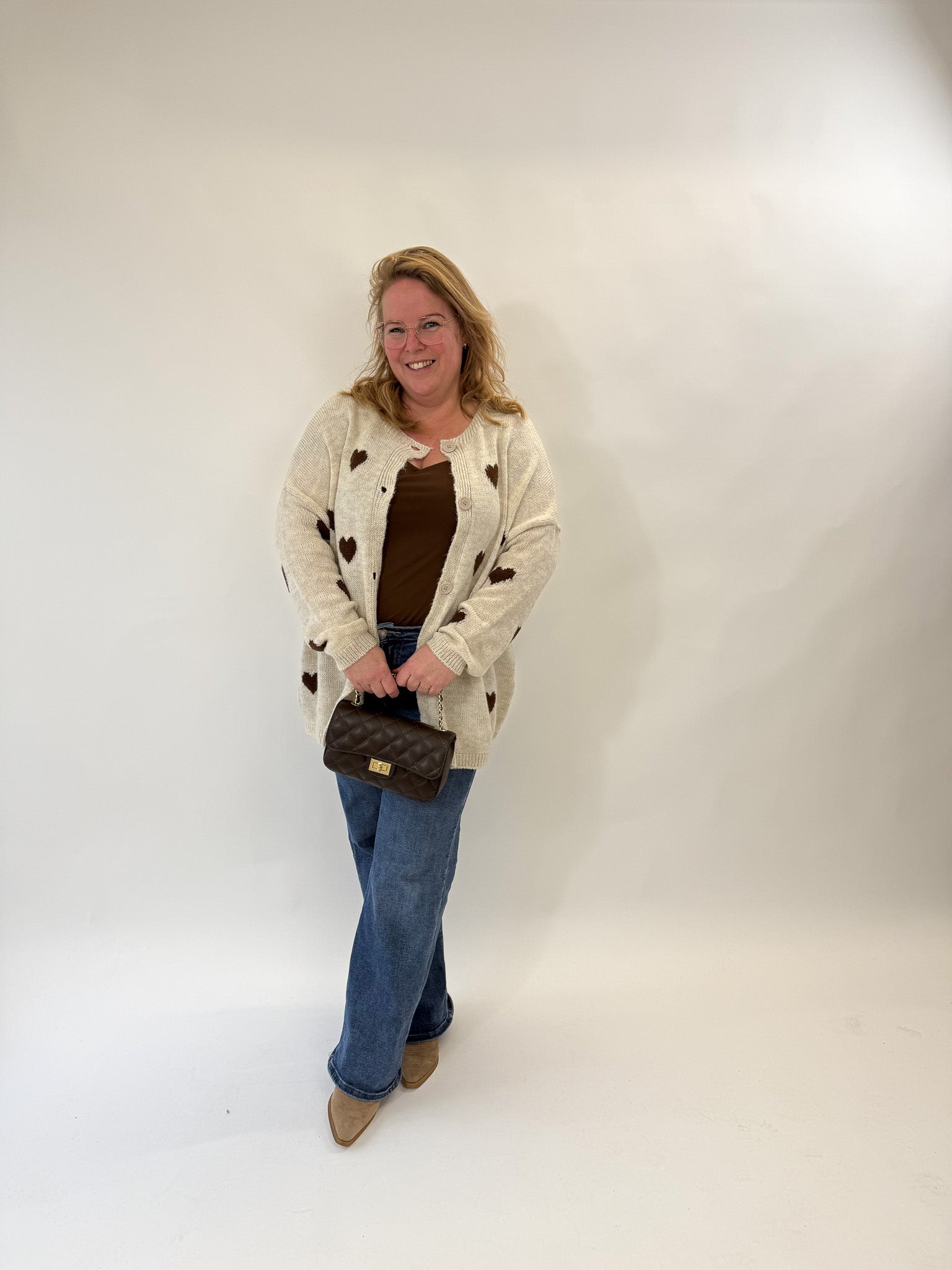 BO DENIM WESTE (38 BIS 50) - SCHWARZ