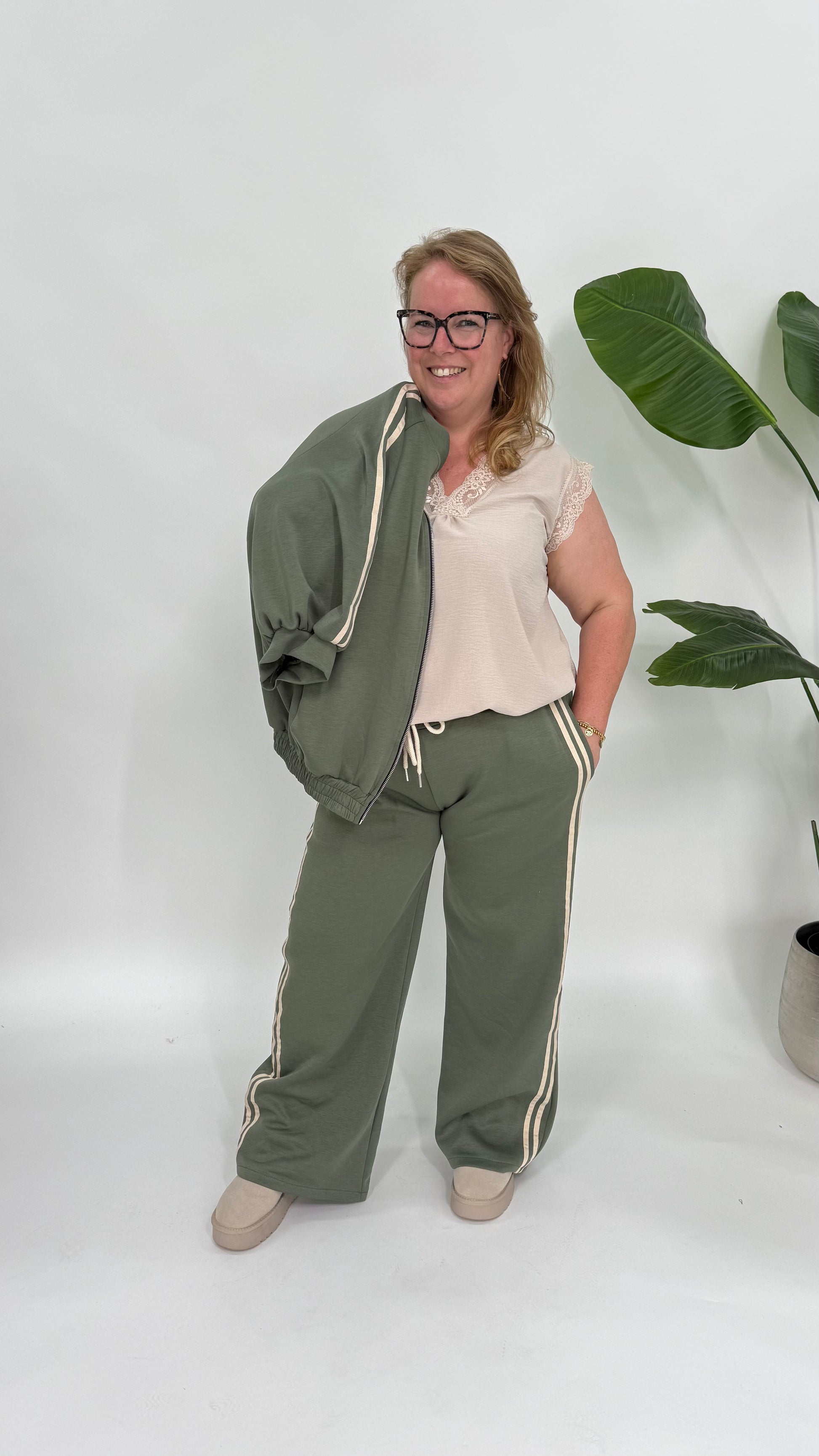 SPORTI STREEP SET MET VEST - 2170