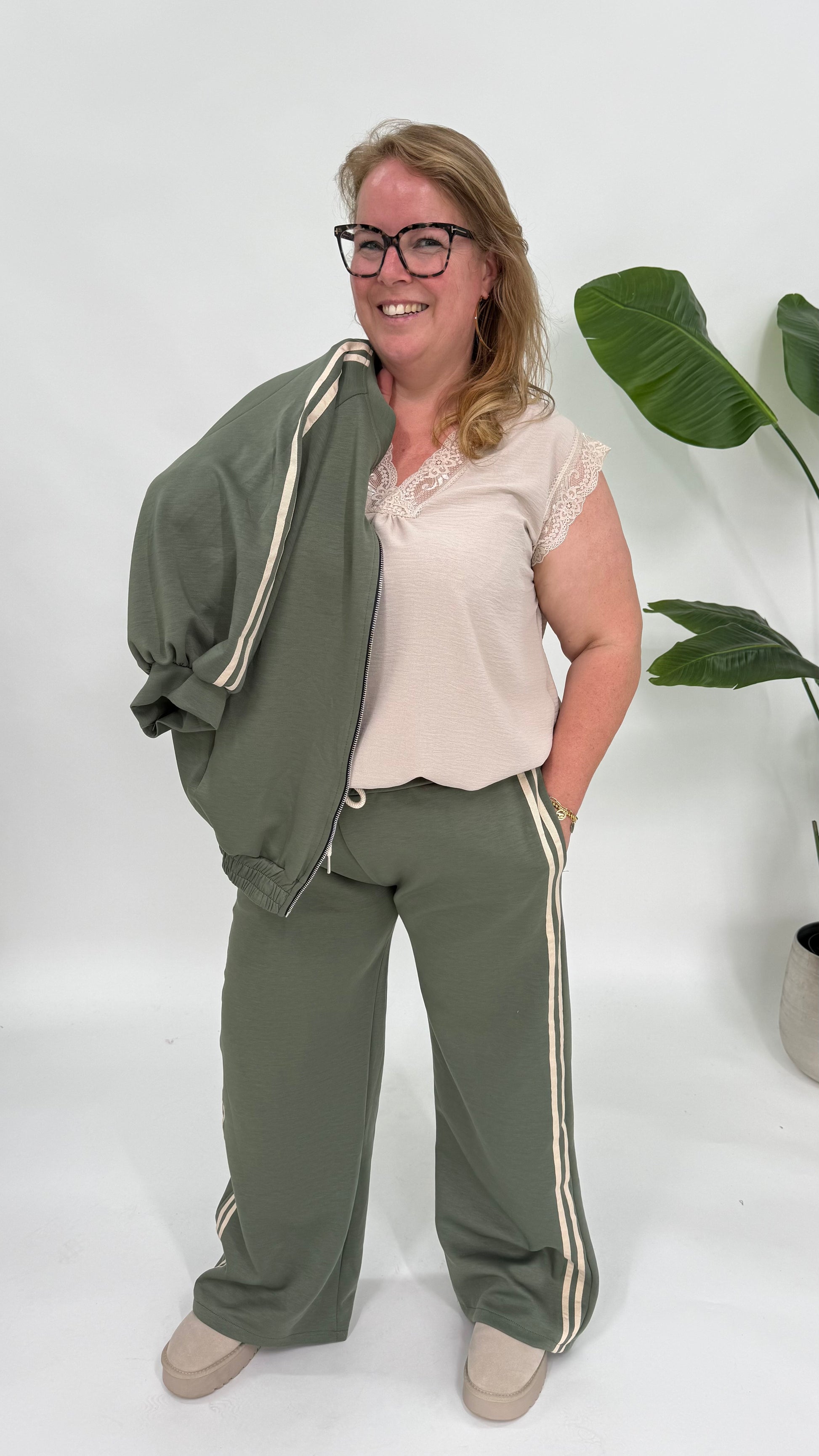 SPORTI STREEP SET MET VEST - 2170