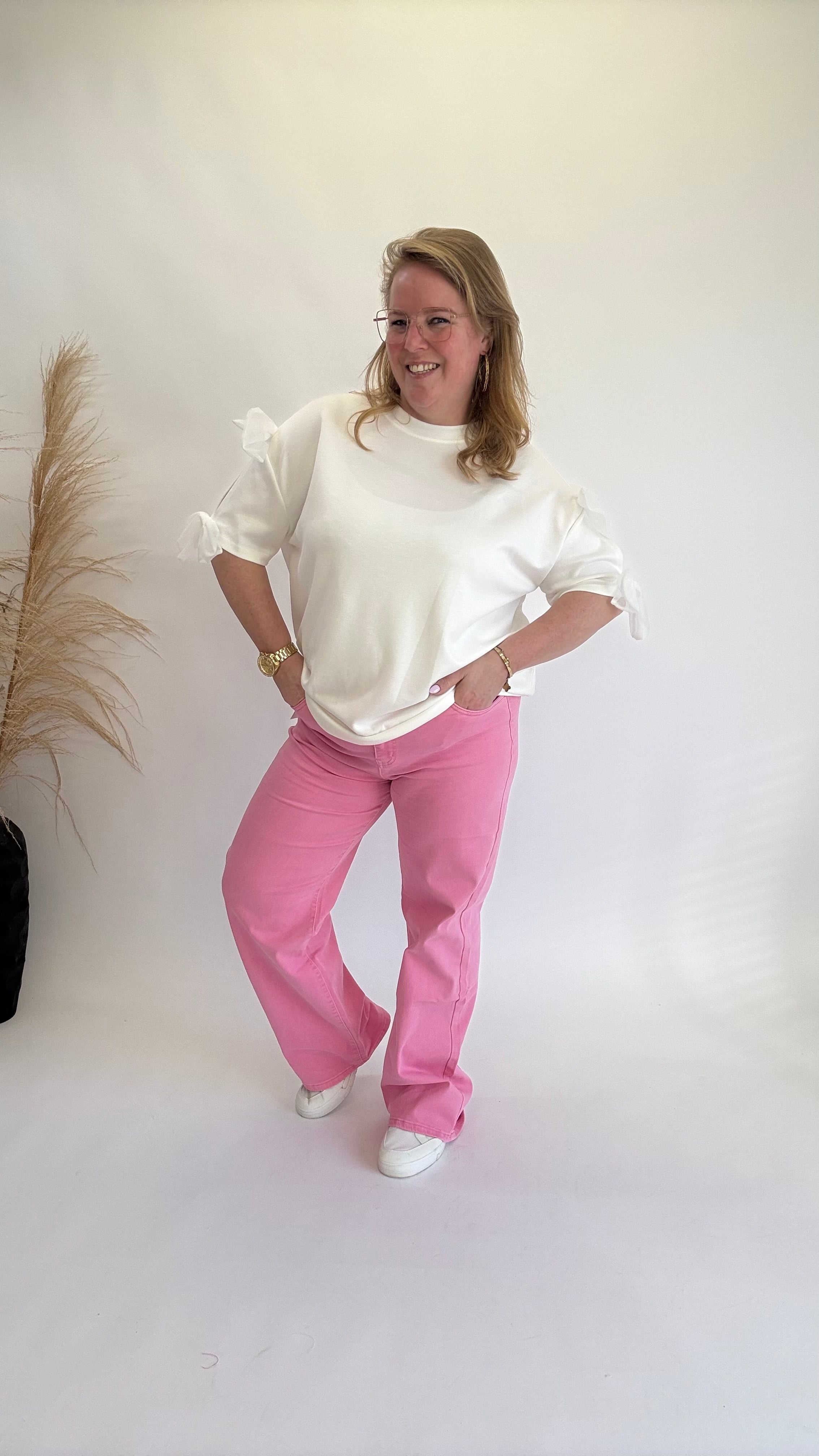 MOM WIDE LEG JEANS MERK GOODIES DJ2456 (40 bis 48) - GRAU