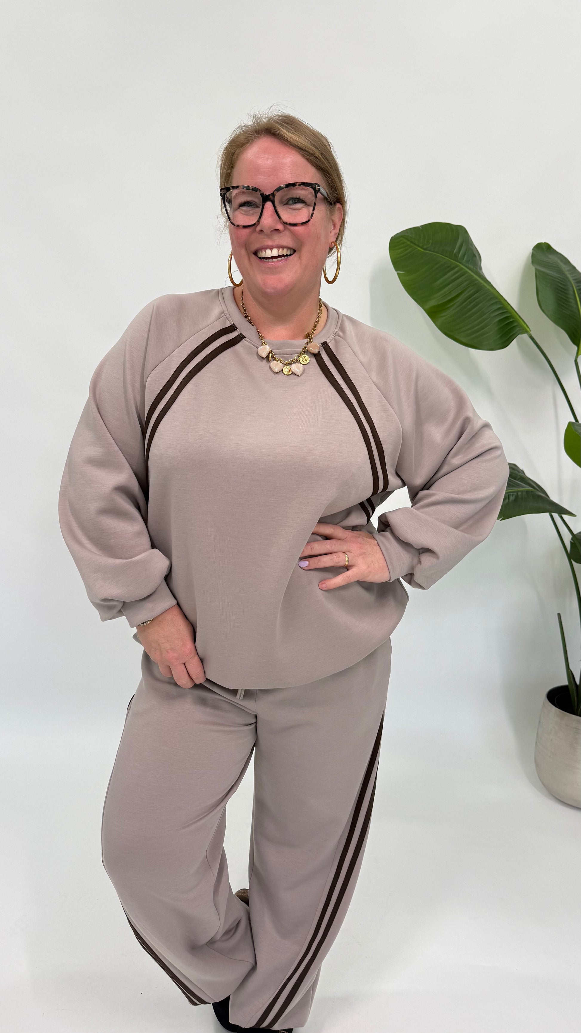 SPORTIEVE SWEATER MET KOORD - 2191