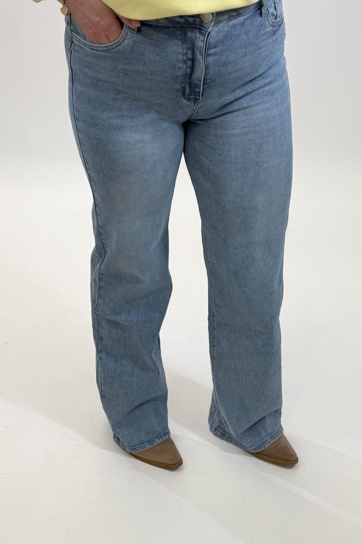 MOM WIDE LEG JEANS MERK GOODIES DJ2456 (40 bis 48) - GRAU