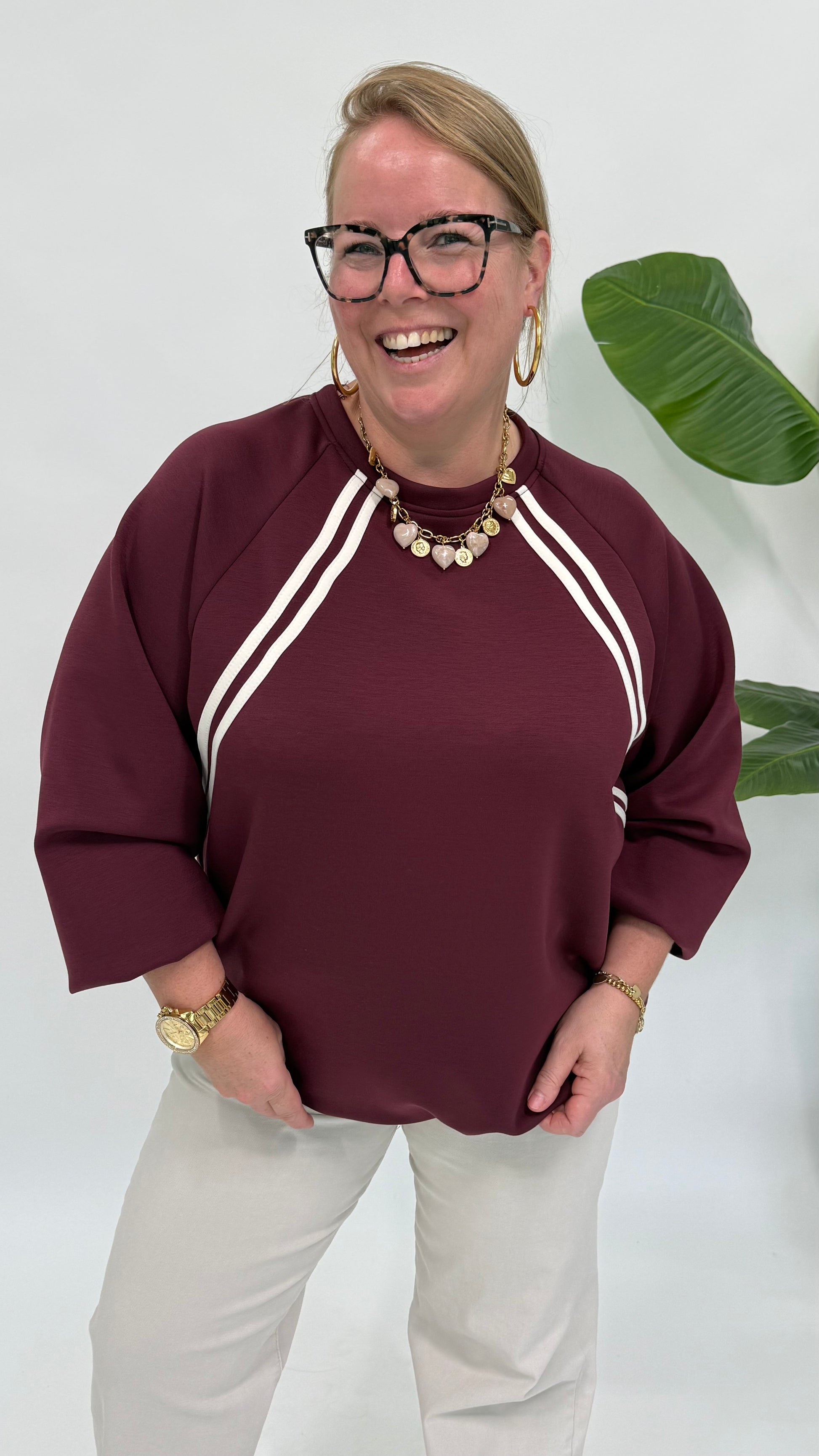 SPORTIEVE SWEATER MET KOORD - 2191