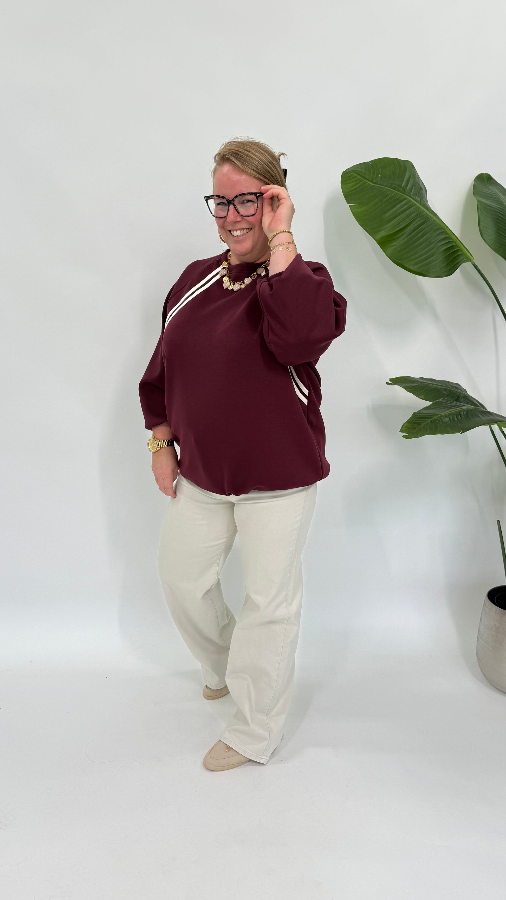 SPORTIEVE SWEATER MET KOORD - 2191