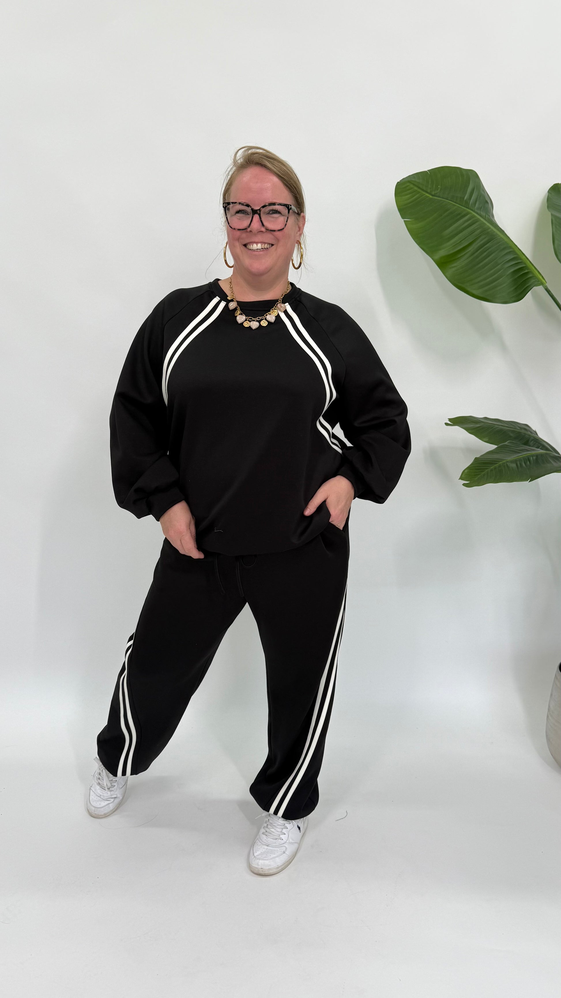 SPORTIEVE SWEATER MET KOORD - 2191