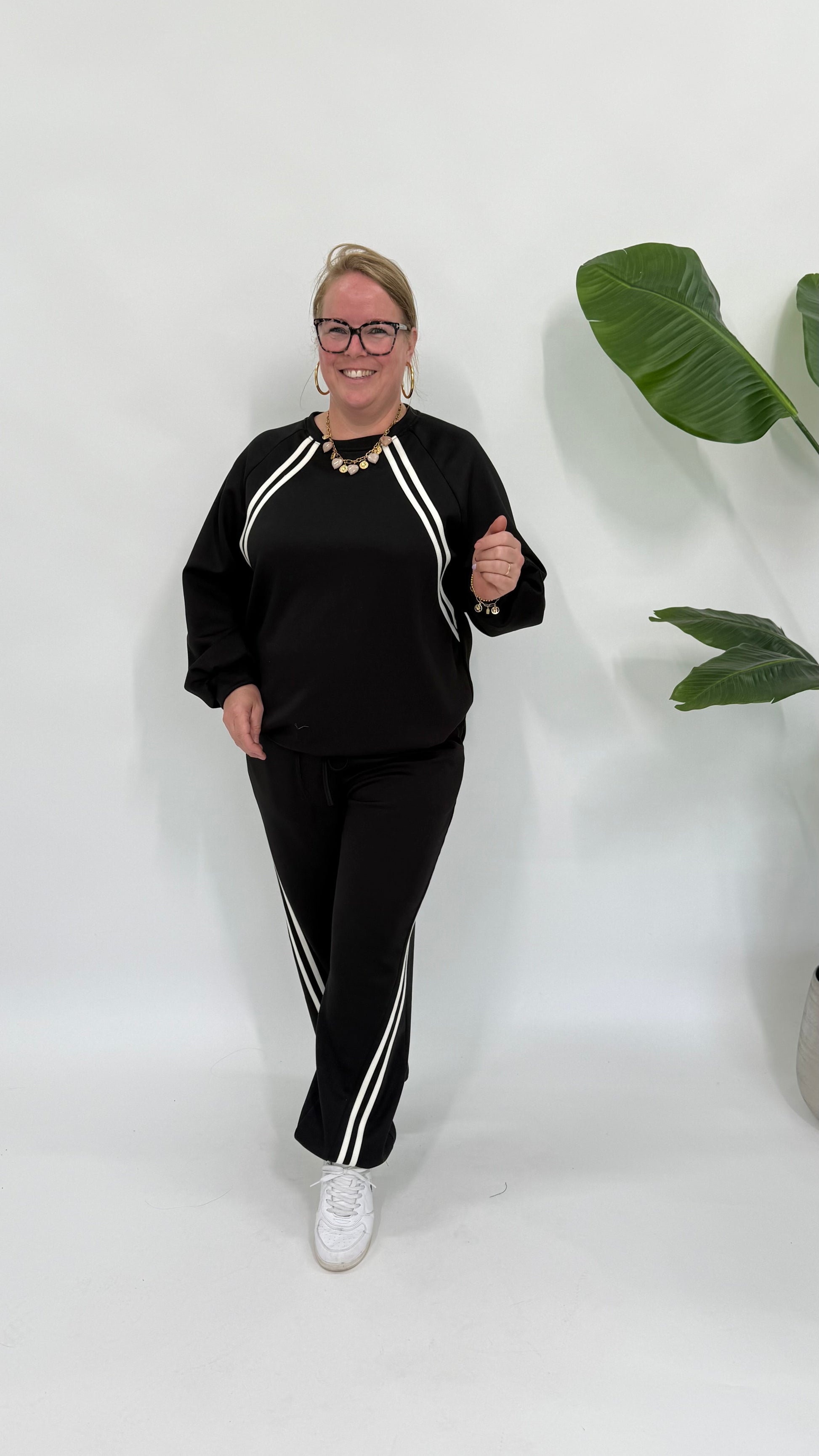 SPORTIEVE SWEATER MET KOORD - 2191