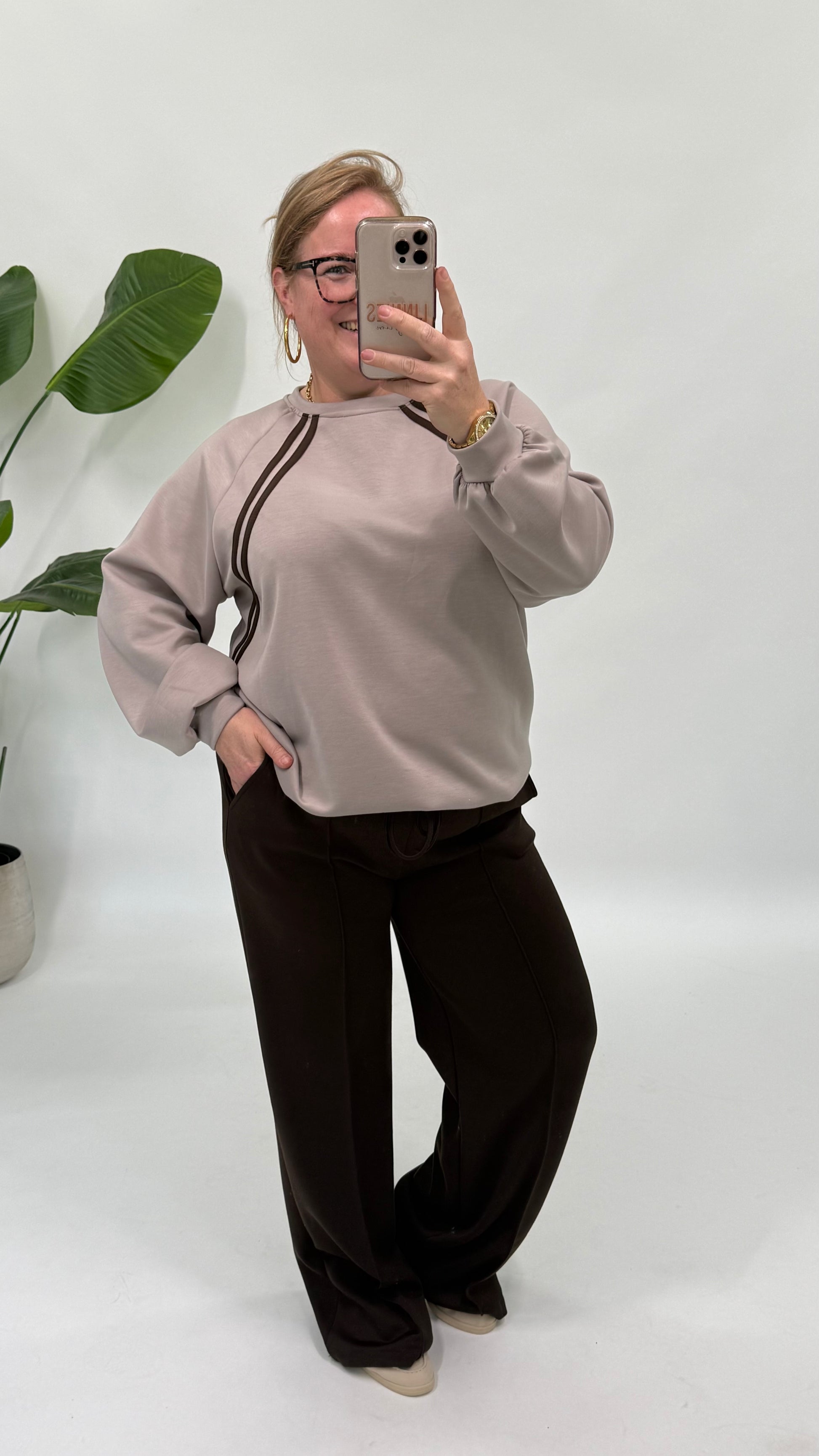 SPORTIEVE SWEATER MET KOORD - 2191