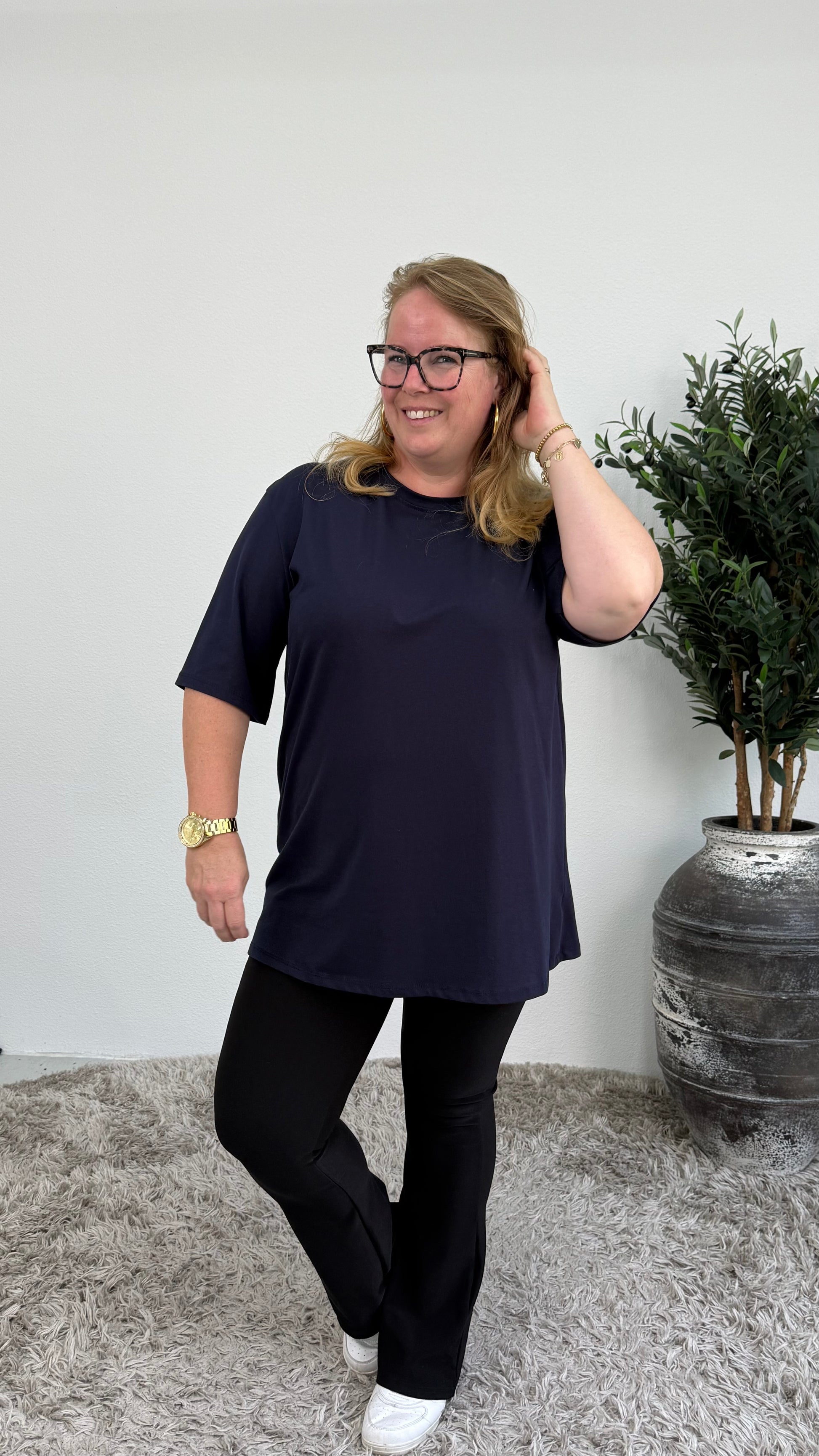 BASIC KATOENEN T-SHIRT - 2184