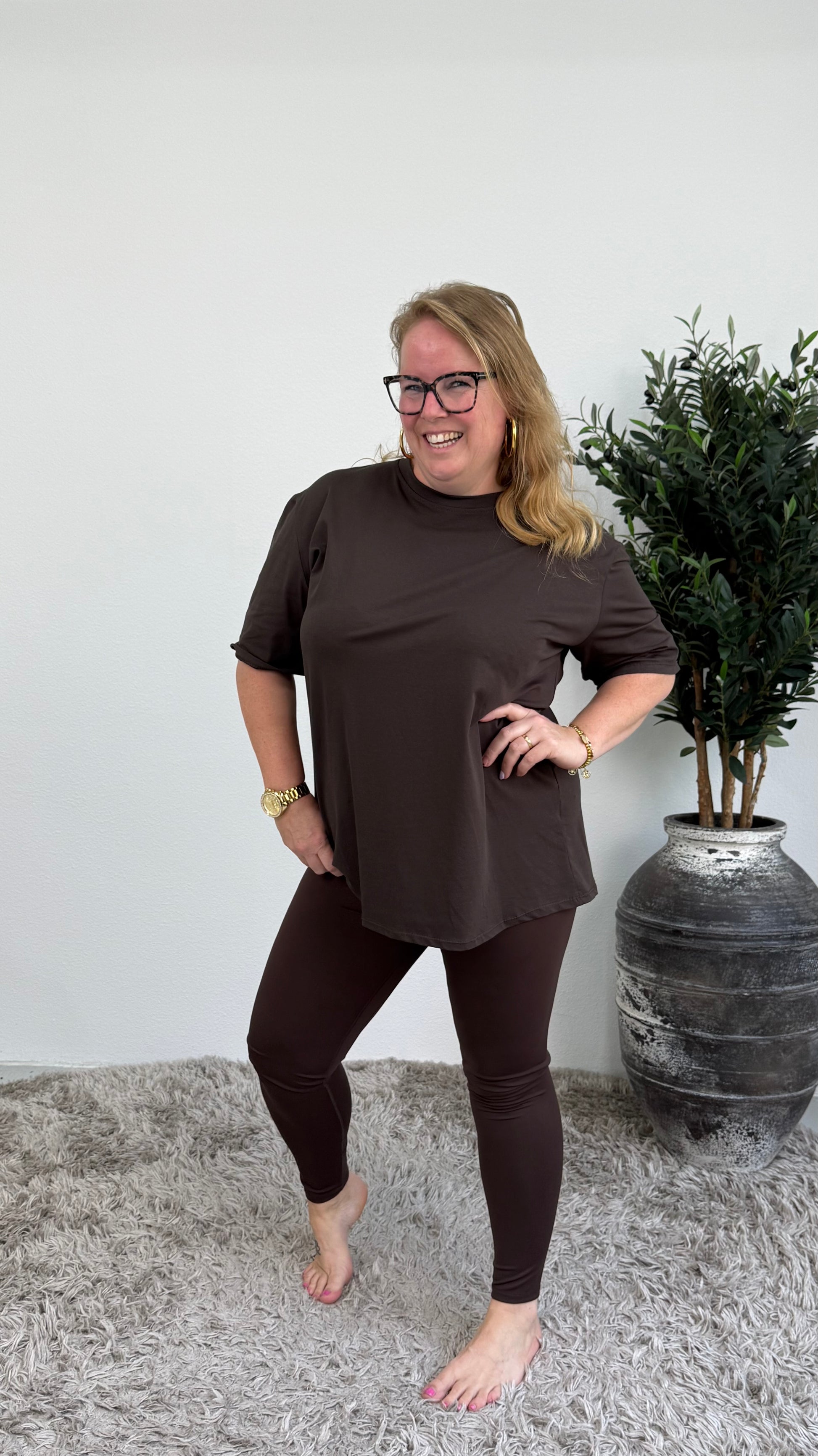 BASIC KATOENEN T-SHIRT - 2184