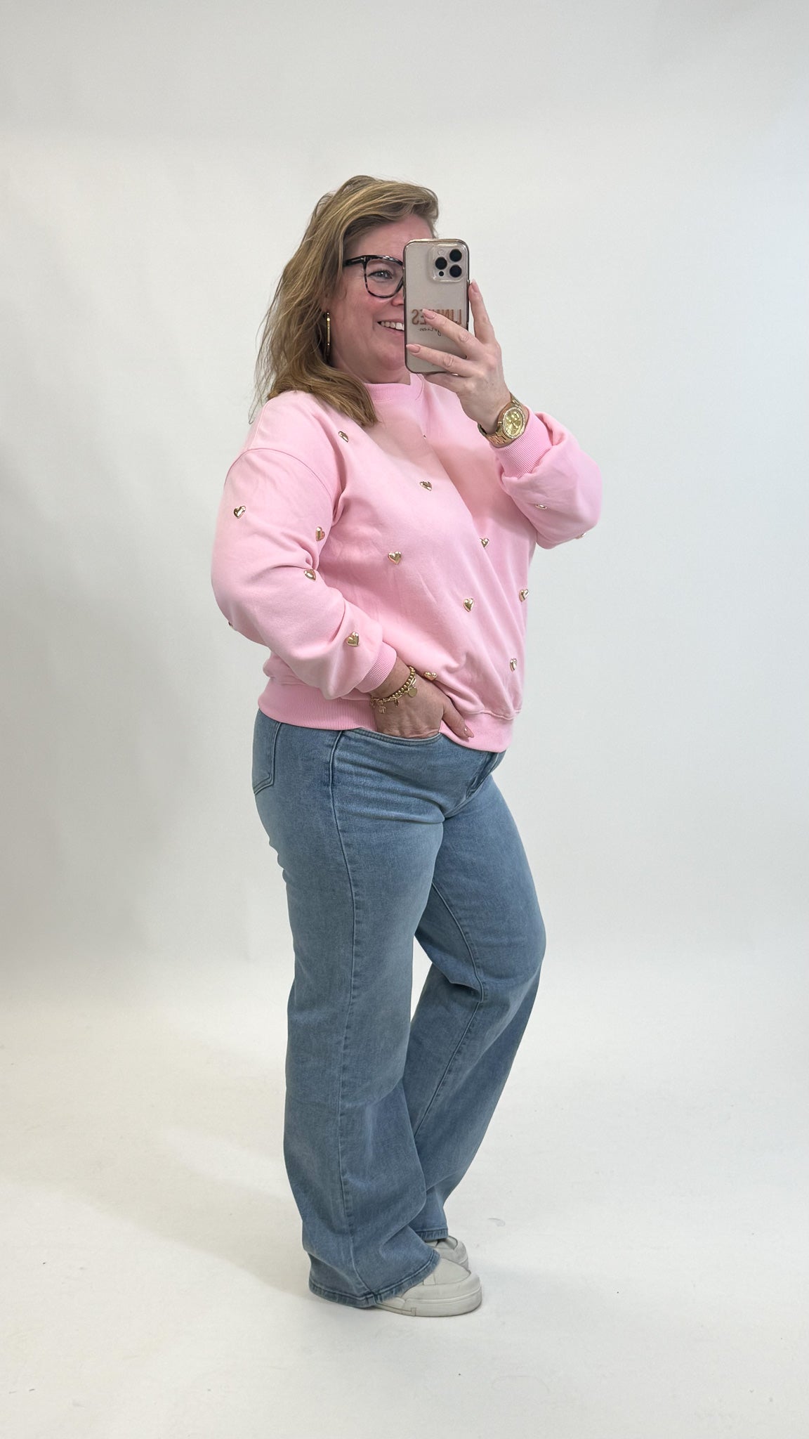 HEART STUD SWEATER - 1904