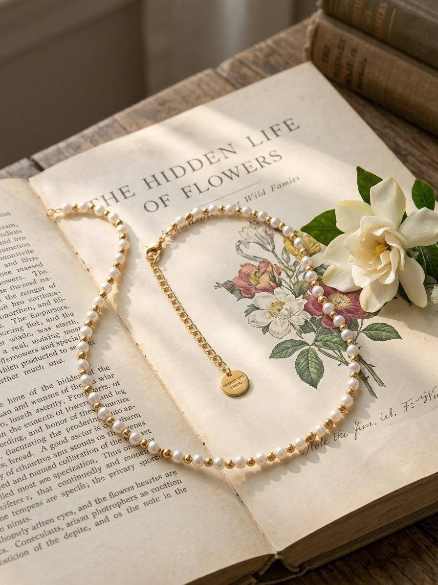 DIAMANT-HERZ-KETTE - GOLD