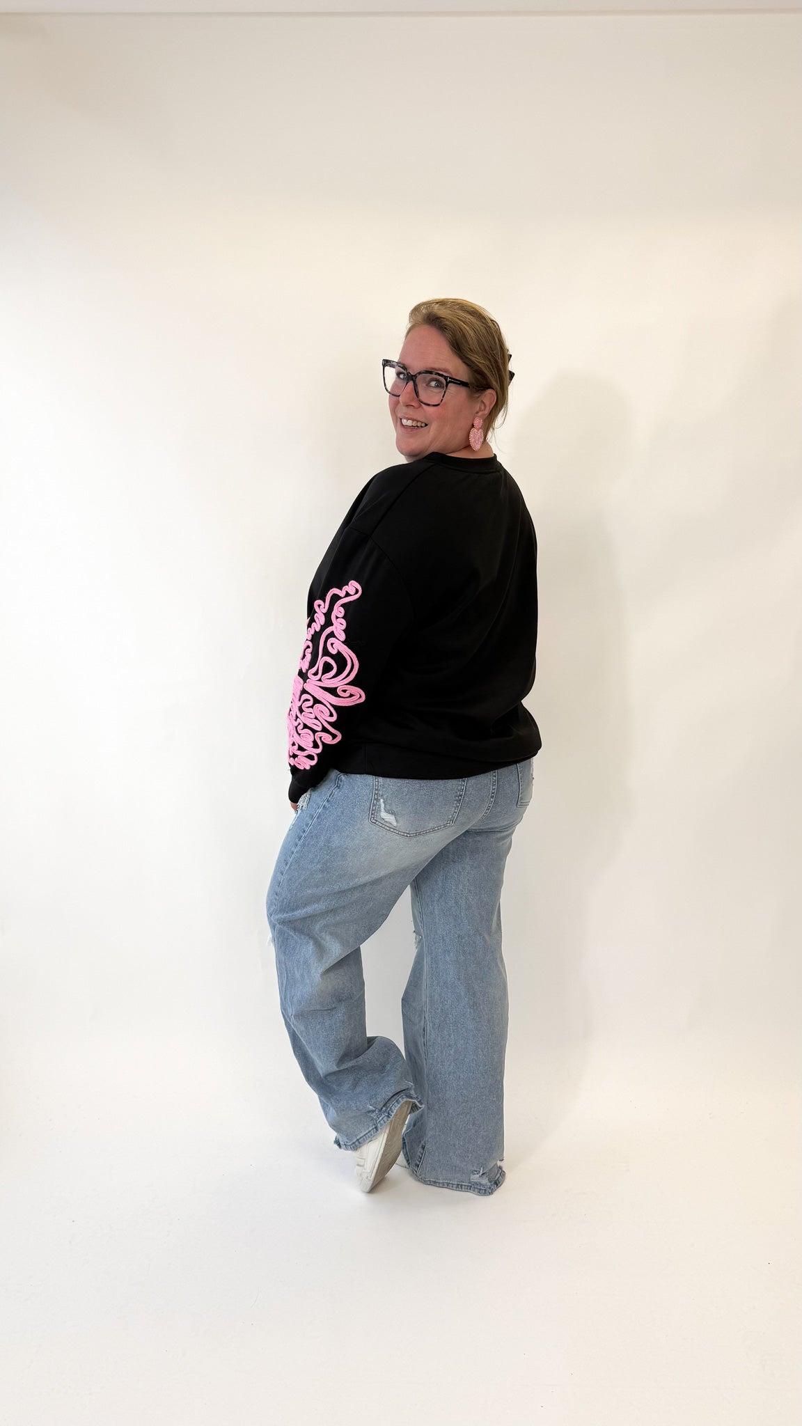 BORDUUR MOUW SWEATER - 1908