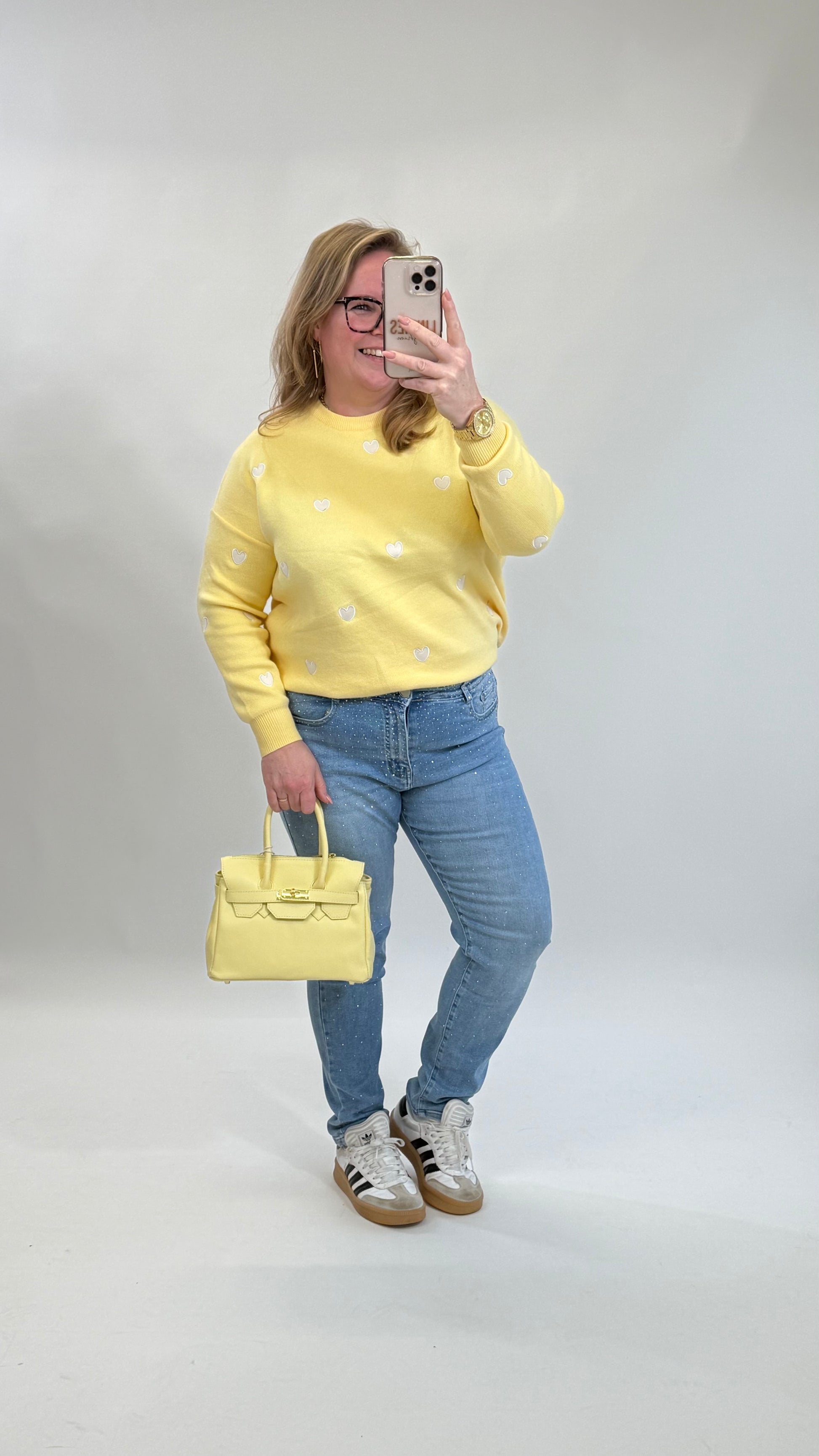 MOM WIDE LEG JEANS MERK GOODIES DJ2456 (40 bis 48) - GRAU