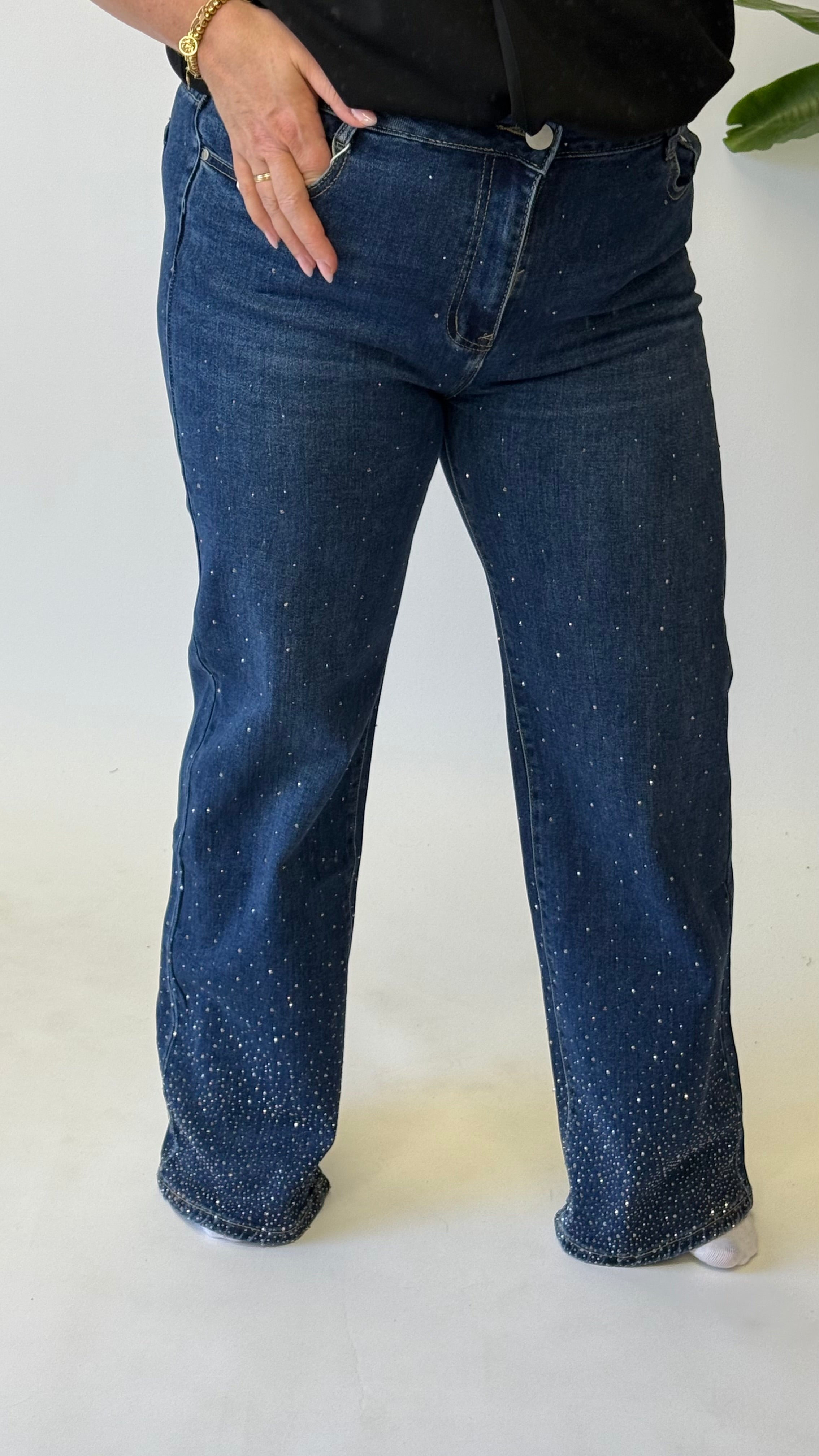 MOM WIDE LEG JEANS MERK GOODIES DJ2456 (40 bis 48) - GRAU