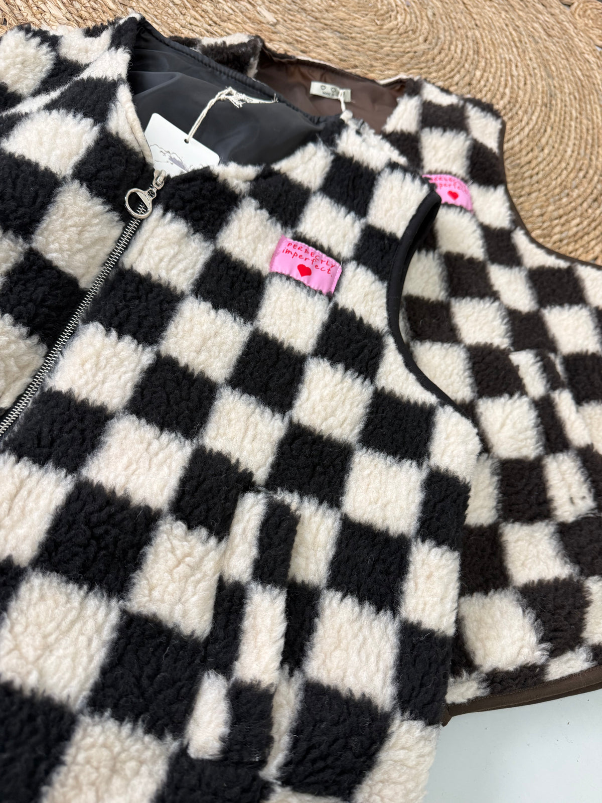 PERFECTLY TEDDY GILET ESPRESSO
