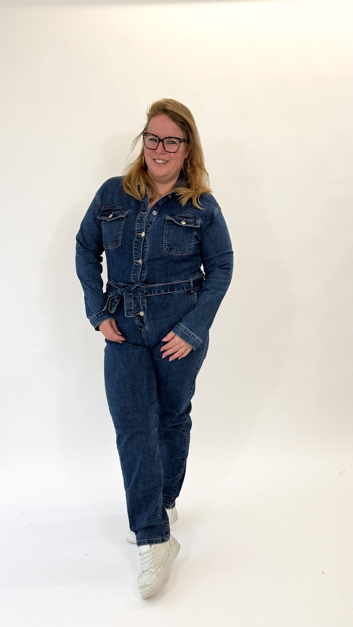 MOM WIDE LEG JEANS MERK GOODIES DJ2456 (40 bis 48) - GRAU