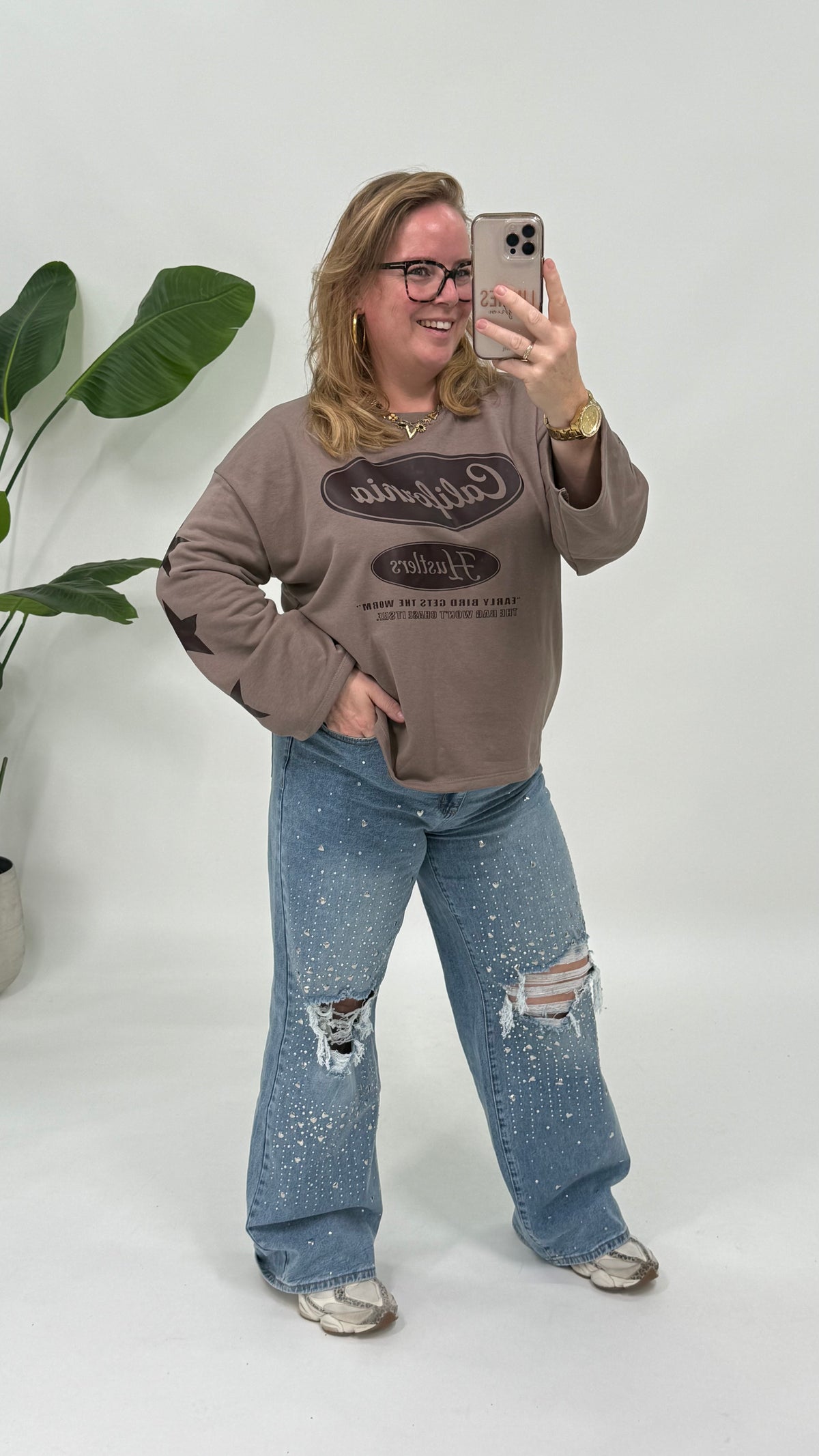 CALIFORNIA STAR SWEATER TAUPE