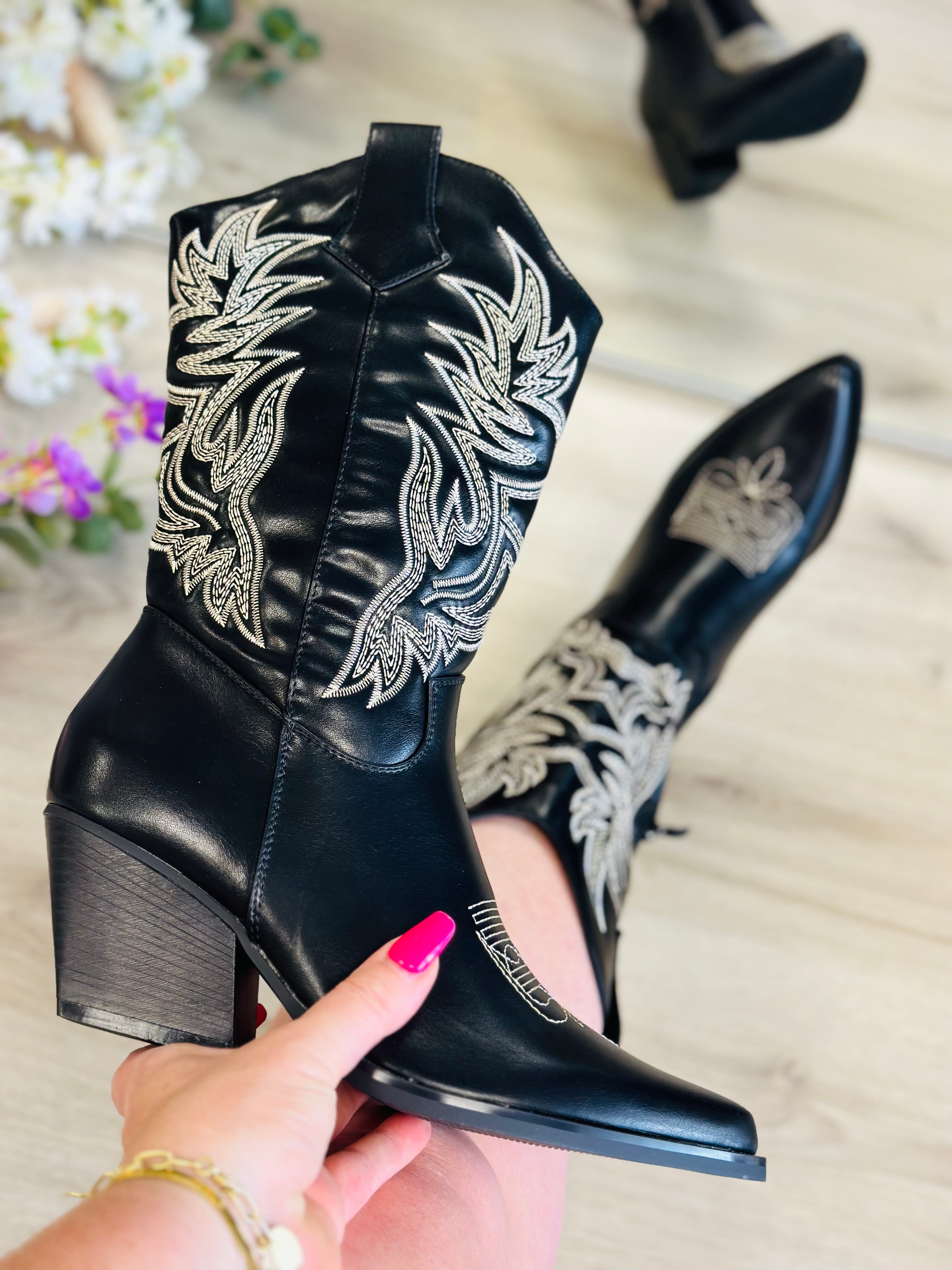 COWBOYSTIEFEL - SCHWARZ DES953P