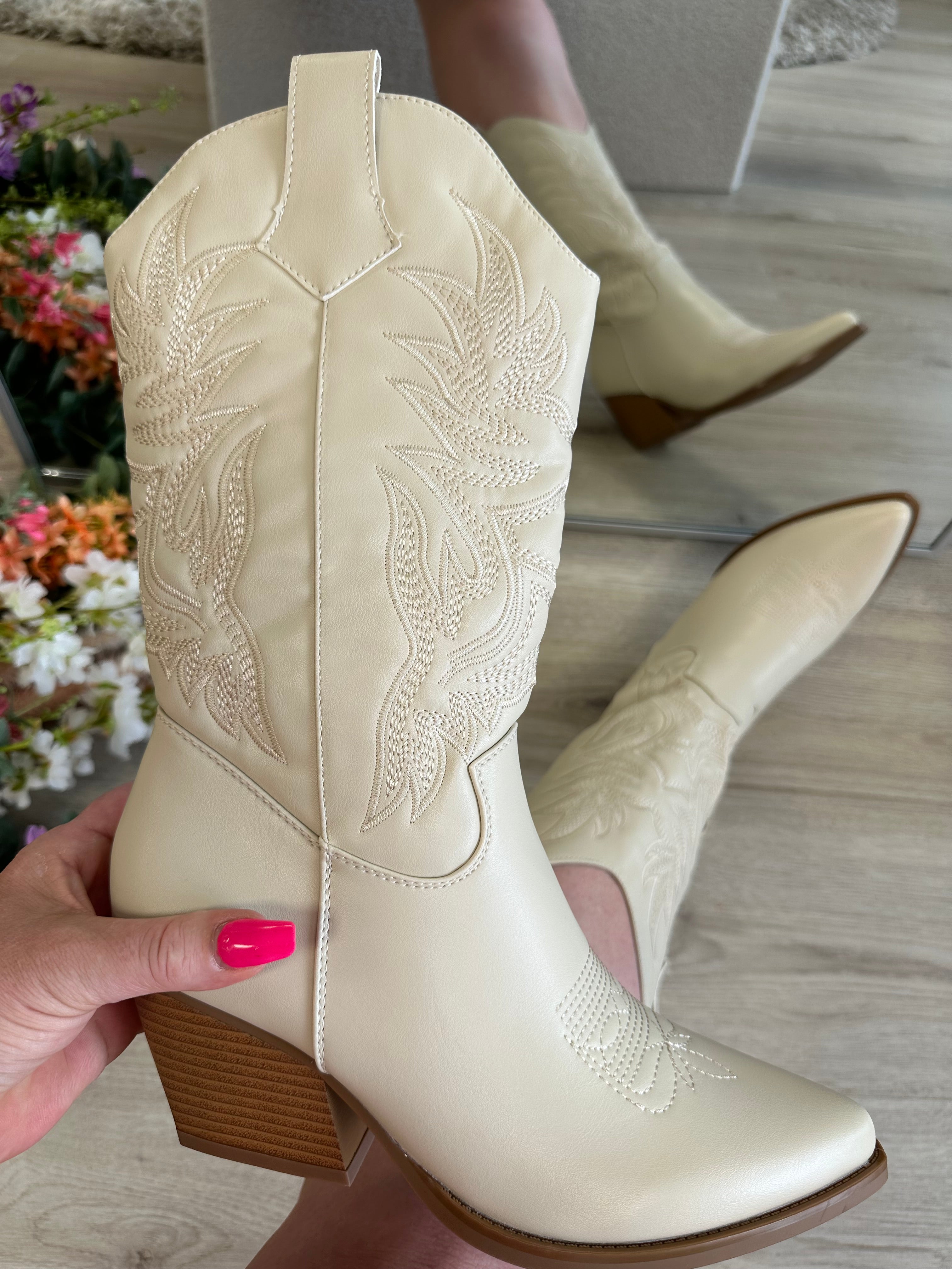 COWBOYSTIEFEL - BEIGE DES953P