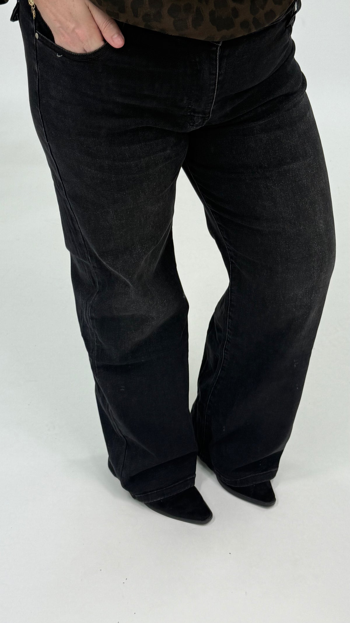 G-SMACK WIDE LEG ZWART