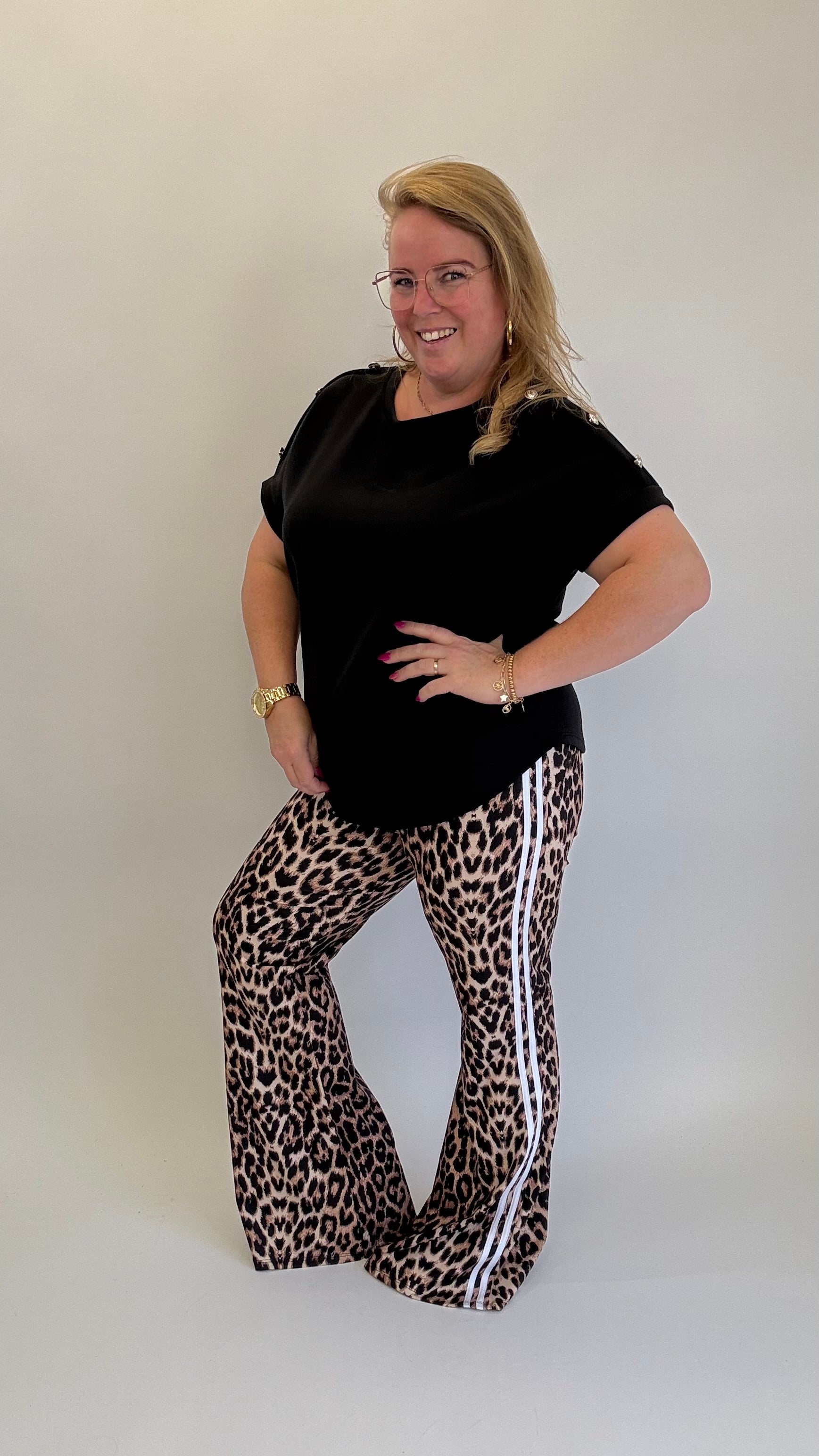 FLAIR REISEHOSE (36 bis 52) - ZWART