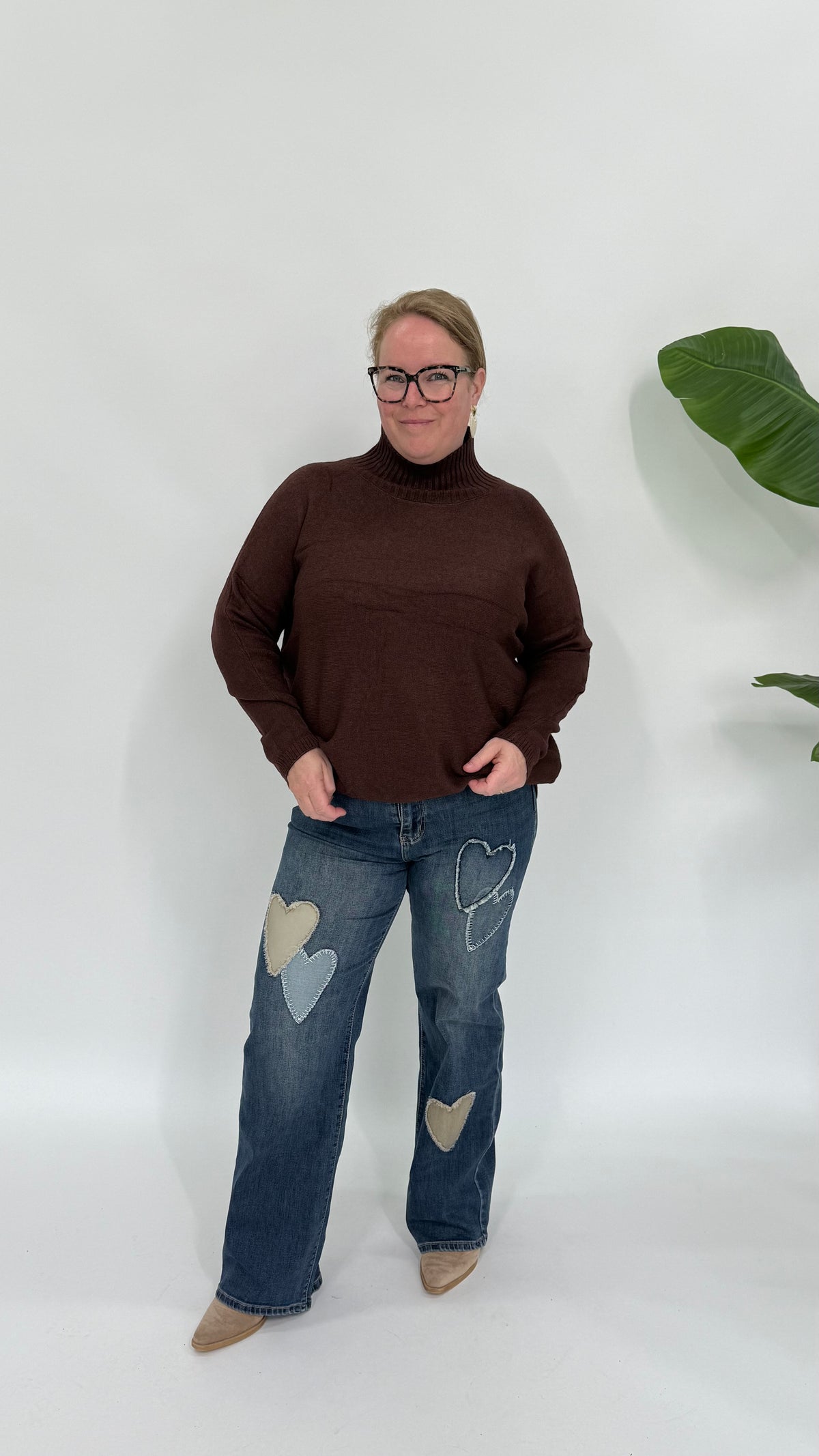 G-SMACK WIDE LEG HEART JEANS
