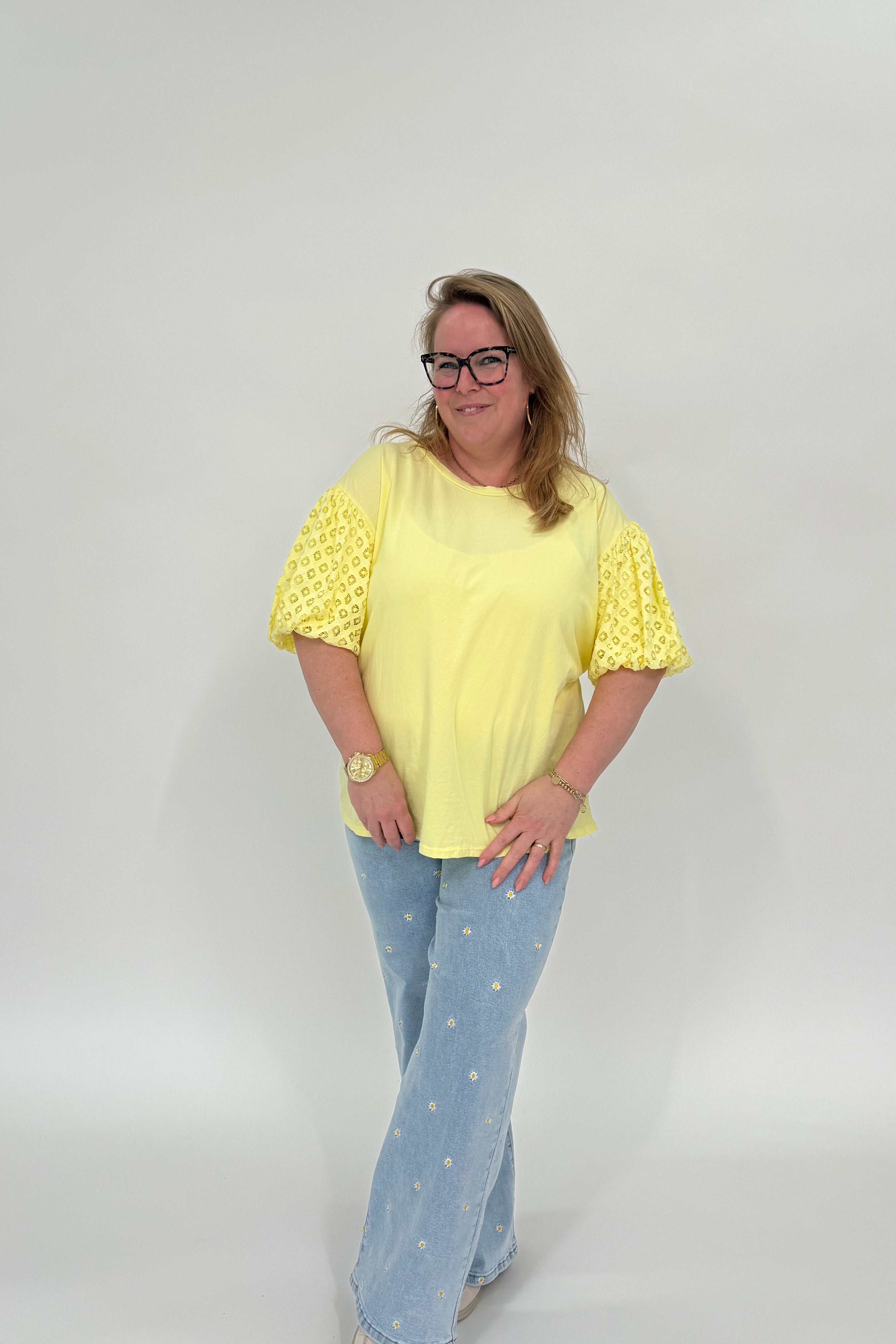 BRODERIE MOUW T-SHIRT - 1947