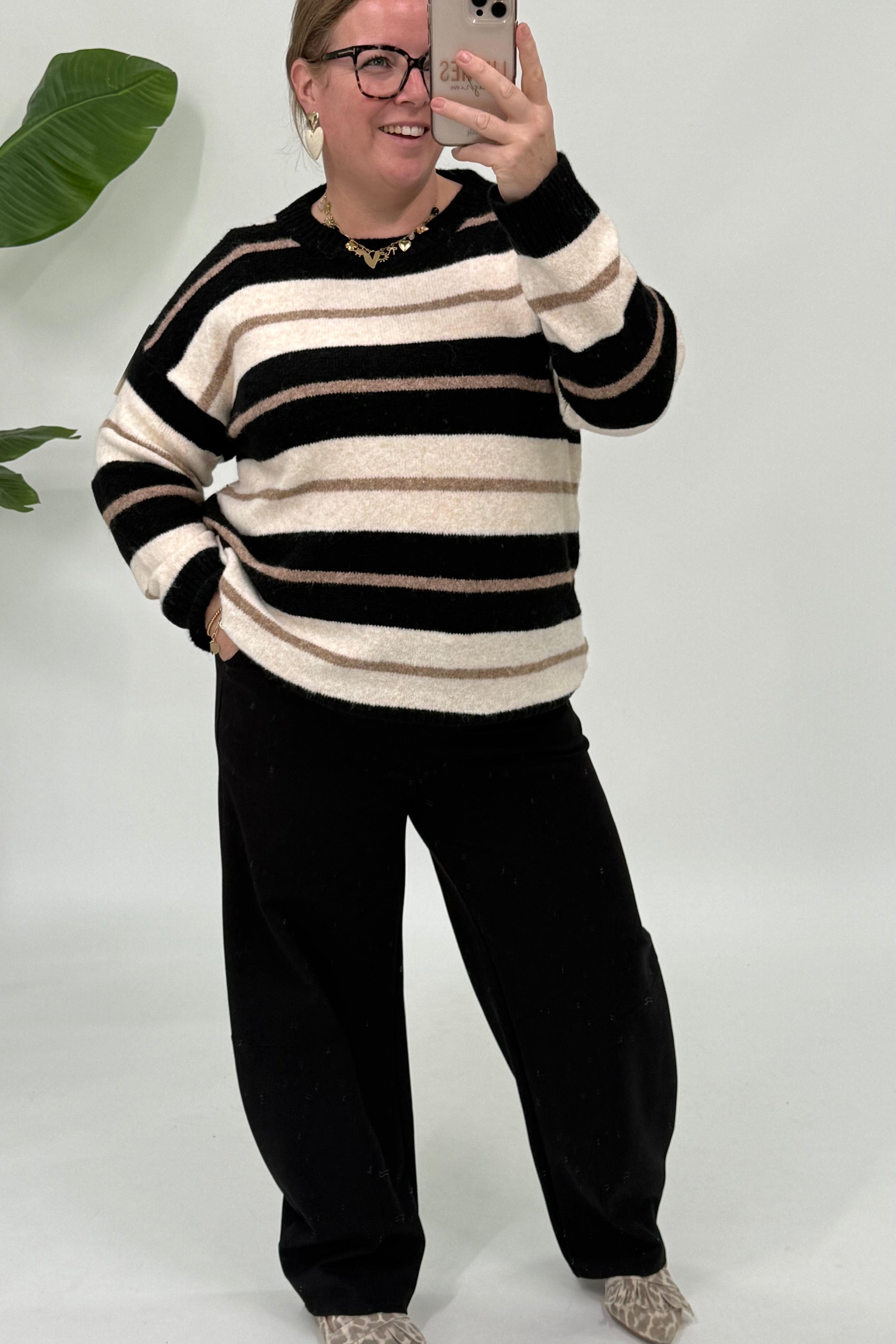BARREL PANTALON ZWART