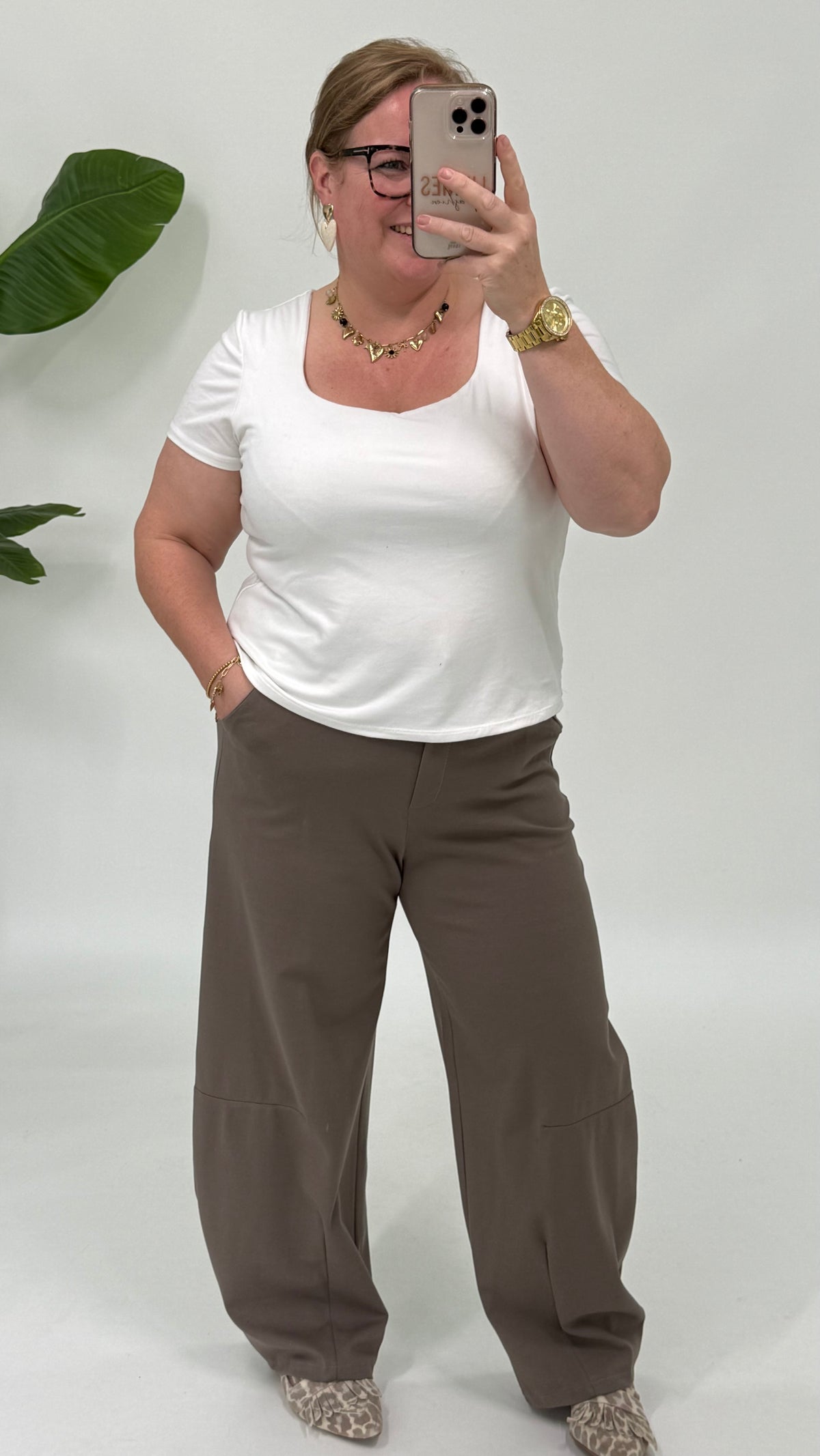 BARREL PANTALON TAUPE