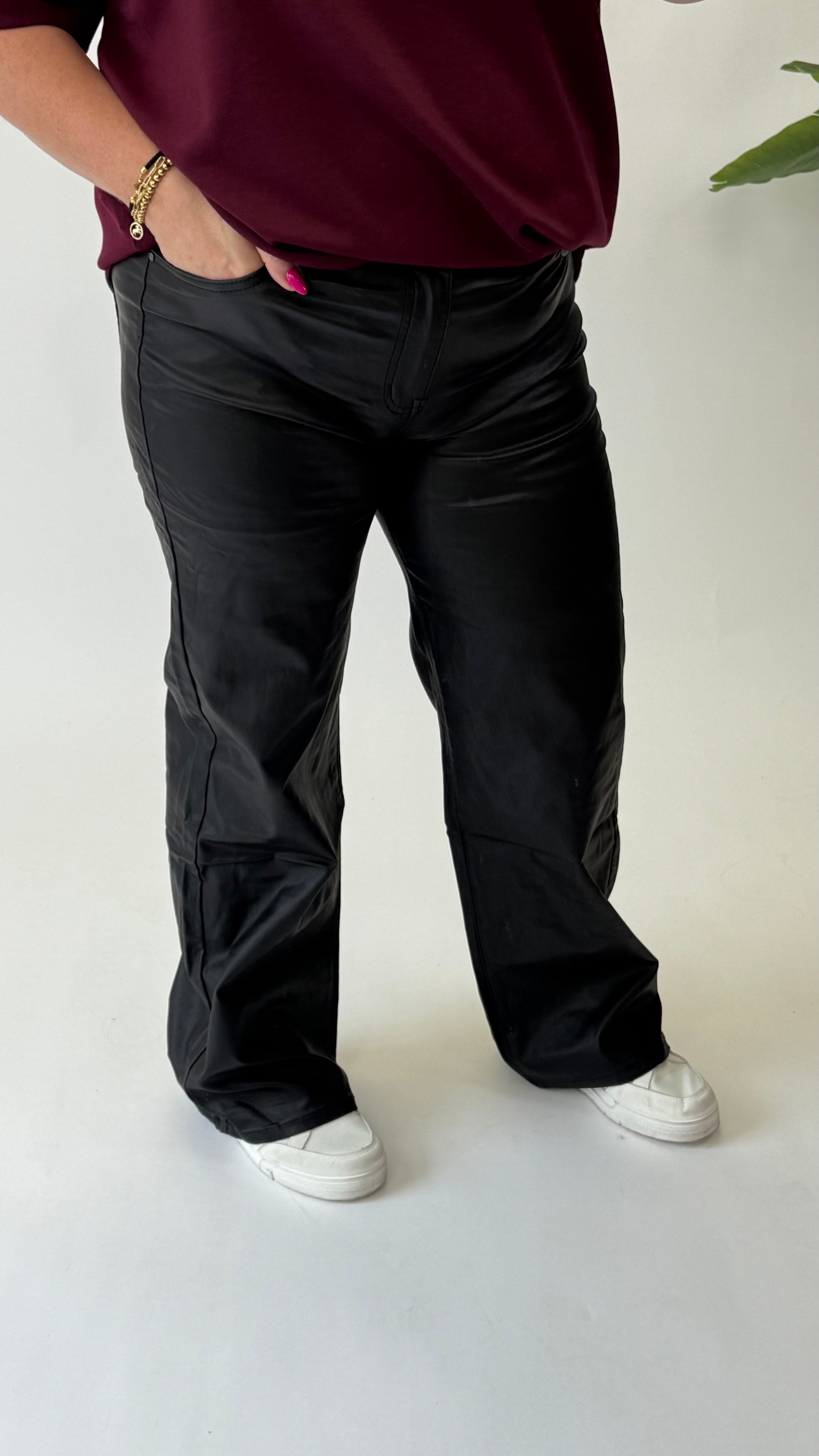 MOM WIDE LEG JEANS MERK GOODIES DJ2456 (40 bis 48) - GRAU
