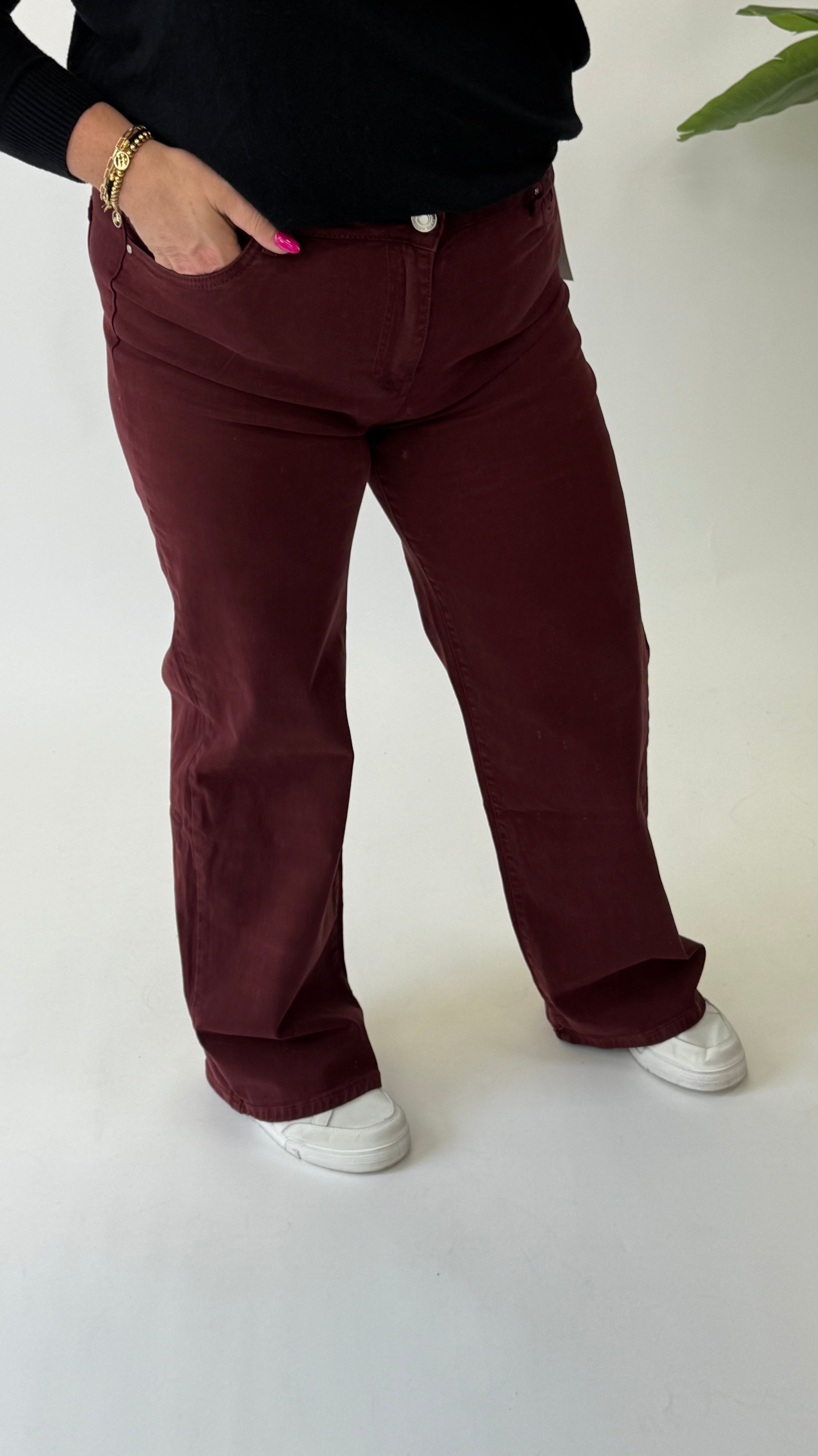 MOM WIDE LEG JEANS MERK GOODIES DJ2456 (40 bis 48) - GRAU