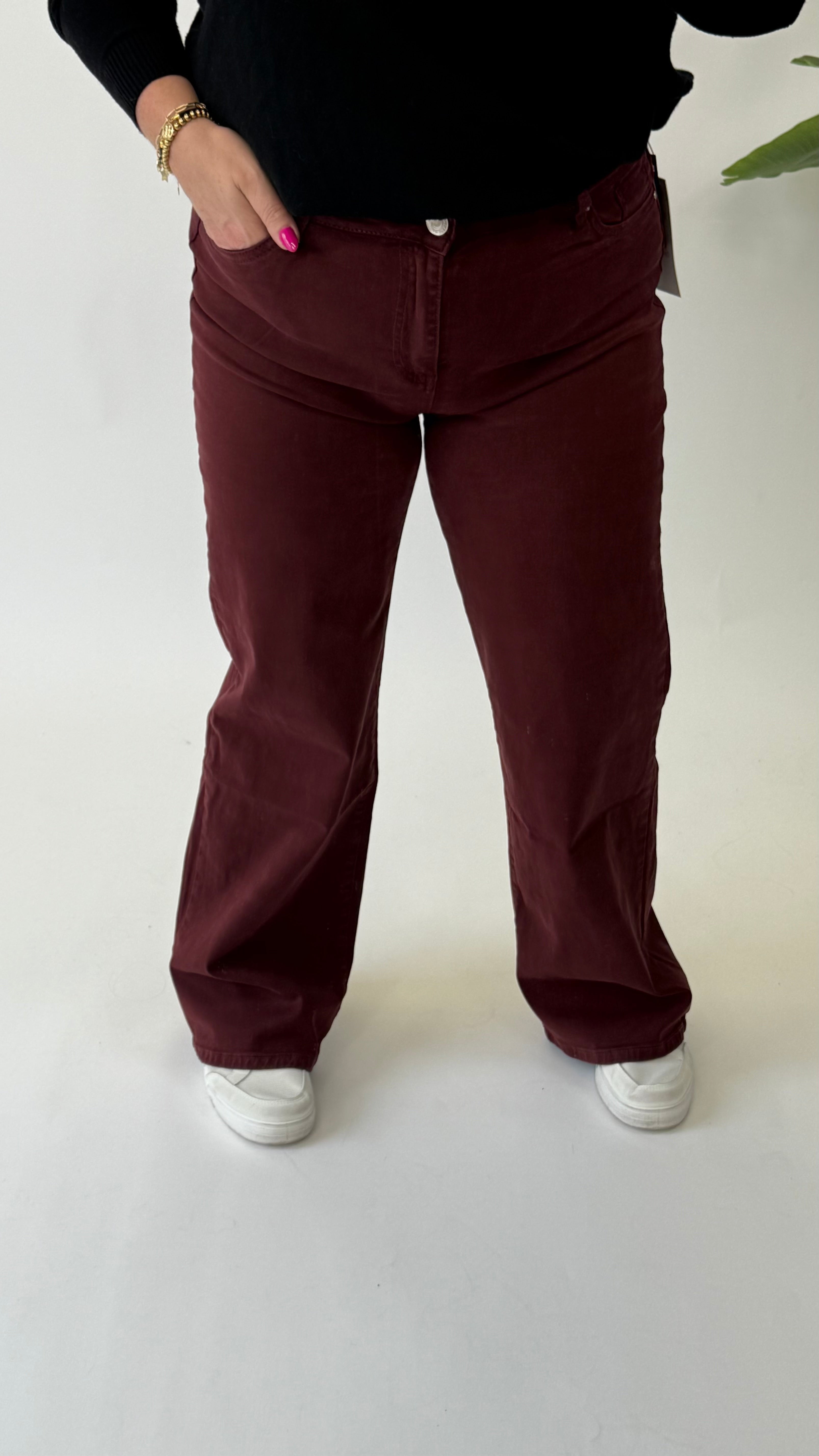 MOM WIDE LEG JEANS MERK GOODIES DJ2456 (40 bis 48) - GRAU