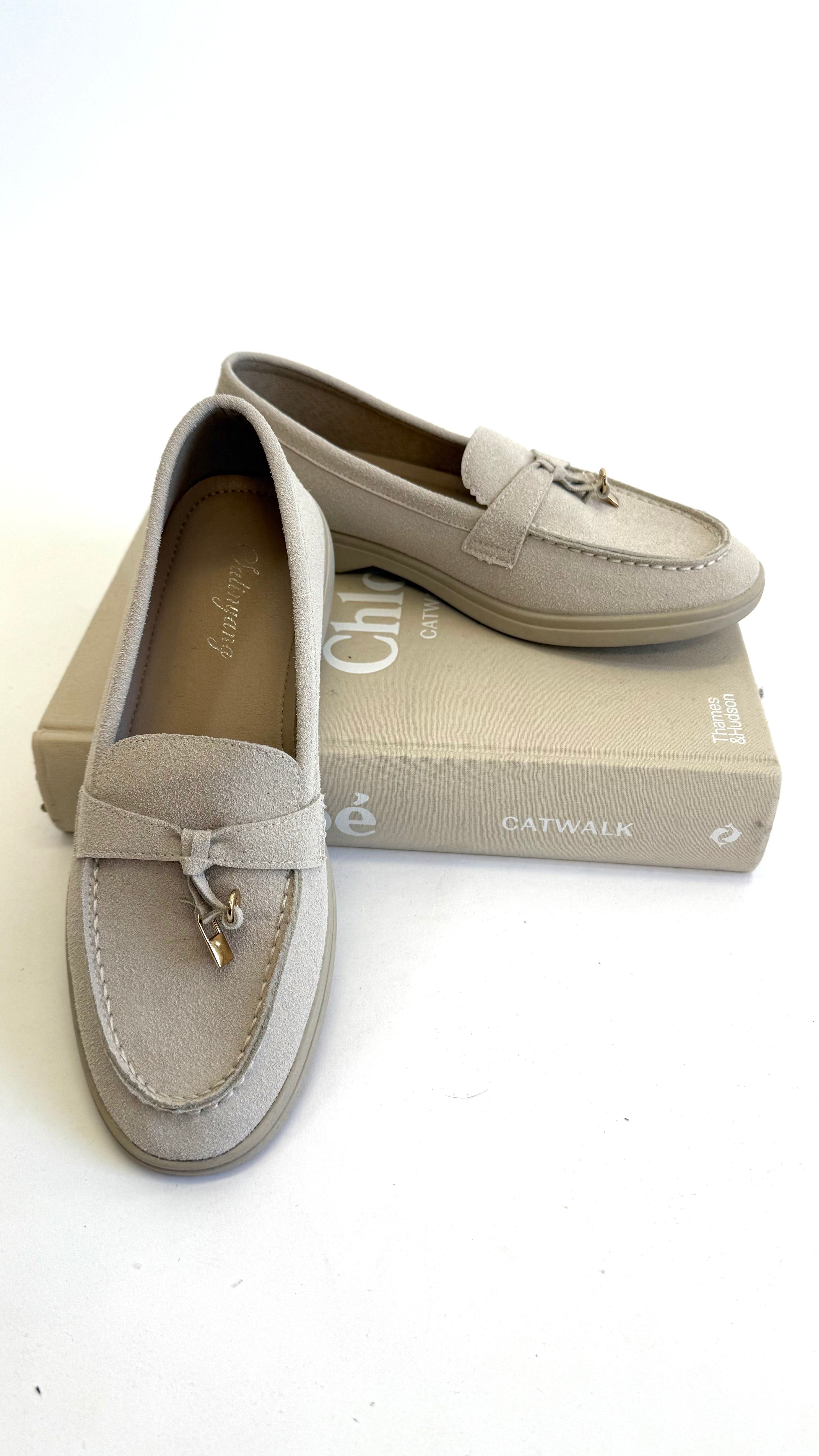 NIEDRIGE COWBOYSTIEFEL - BEIGE