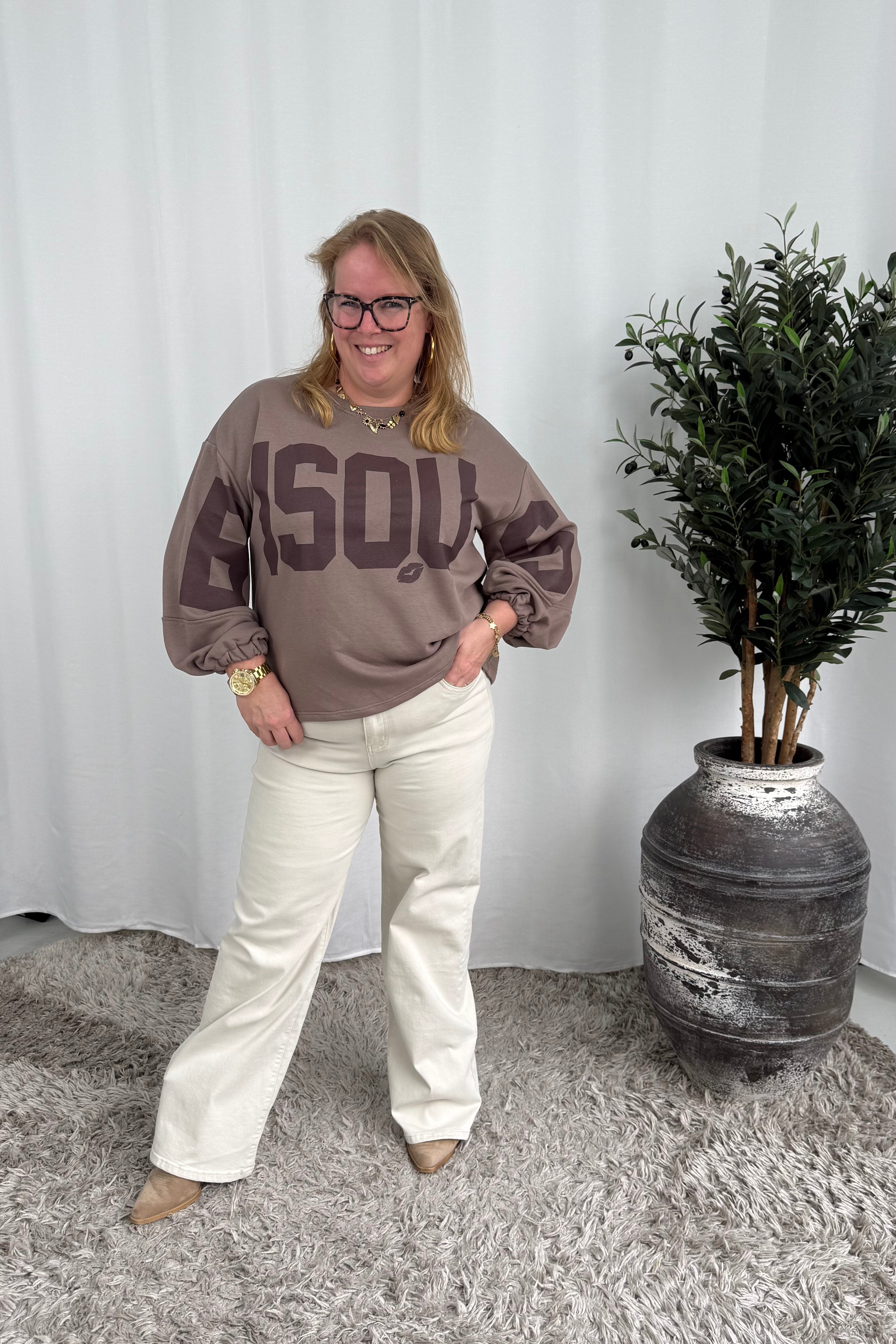 BISOUS SWEATER TAUPE