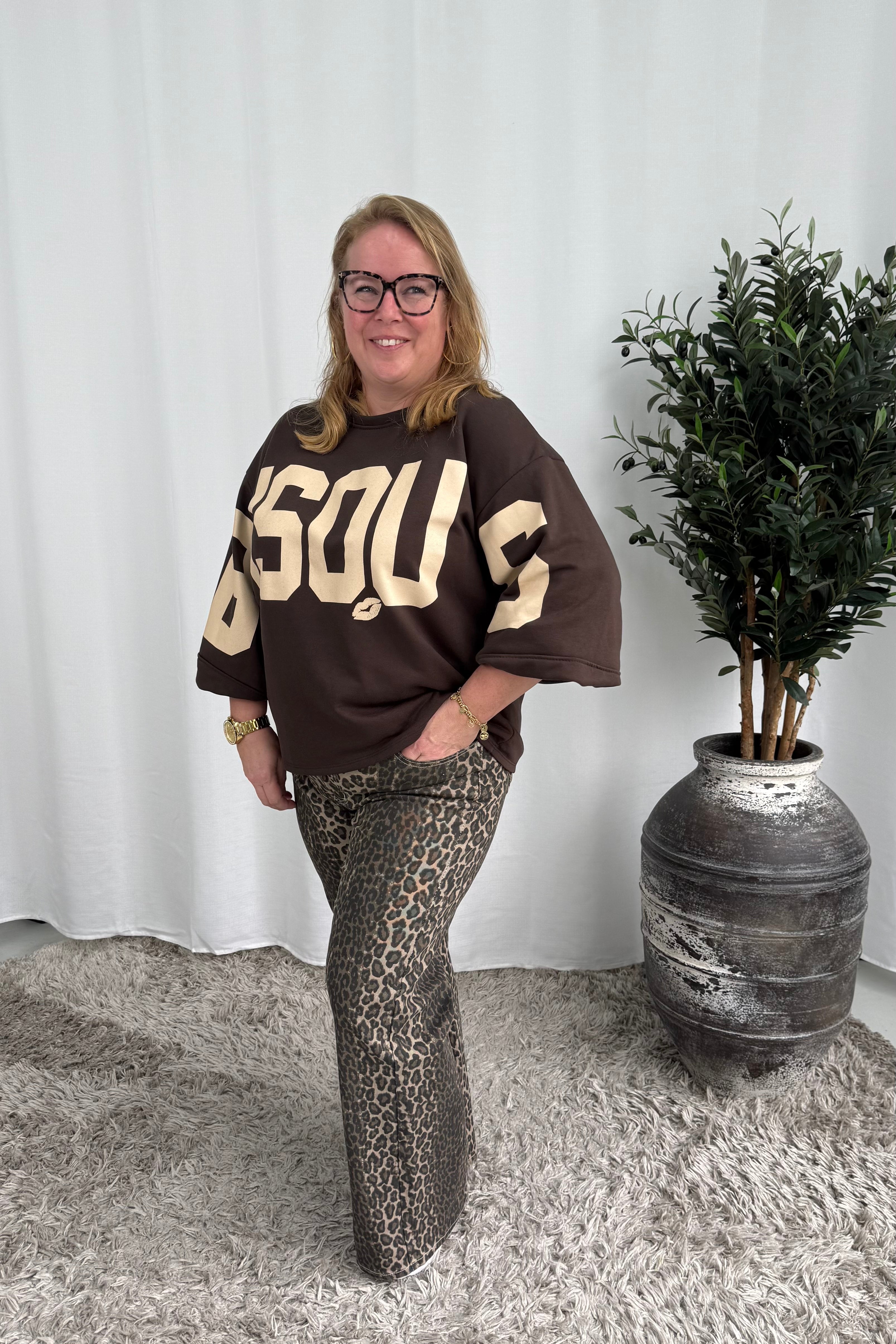 BISOUS SWEATER ESPRESSO