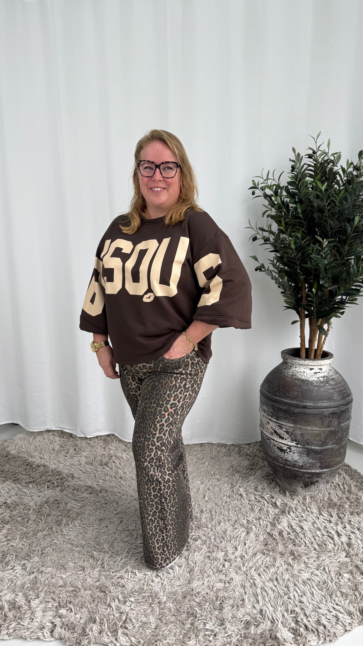 BISOUS SWEATER ESPRESSO
