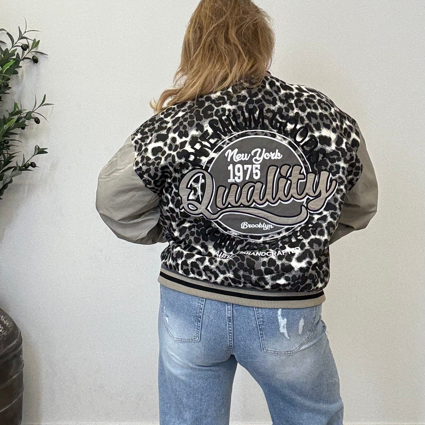 BO DENIM WESTE (38 BIS 50) - SCHWARZ