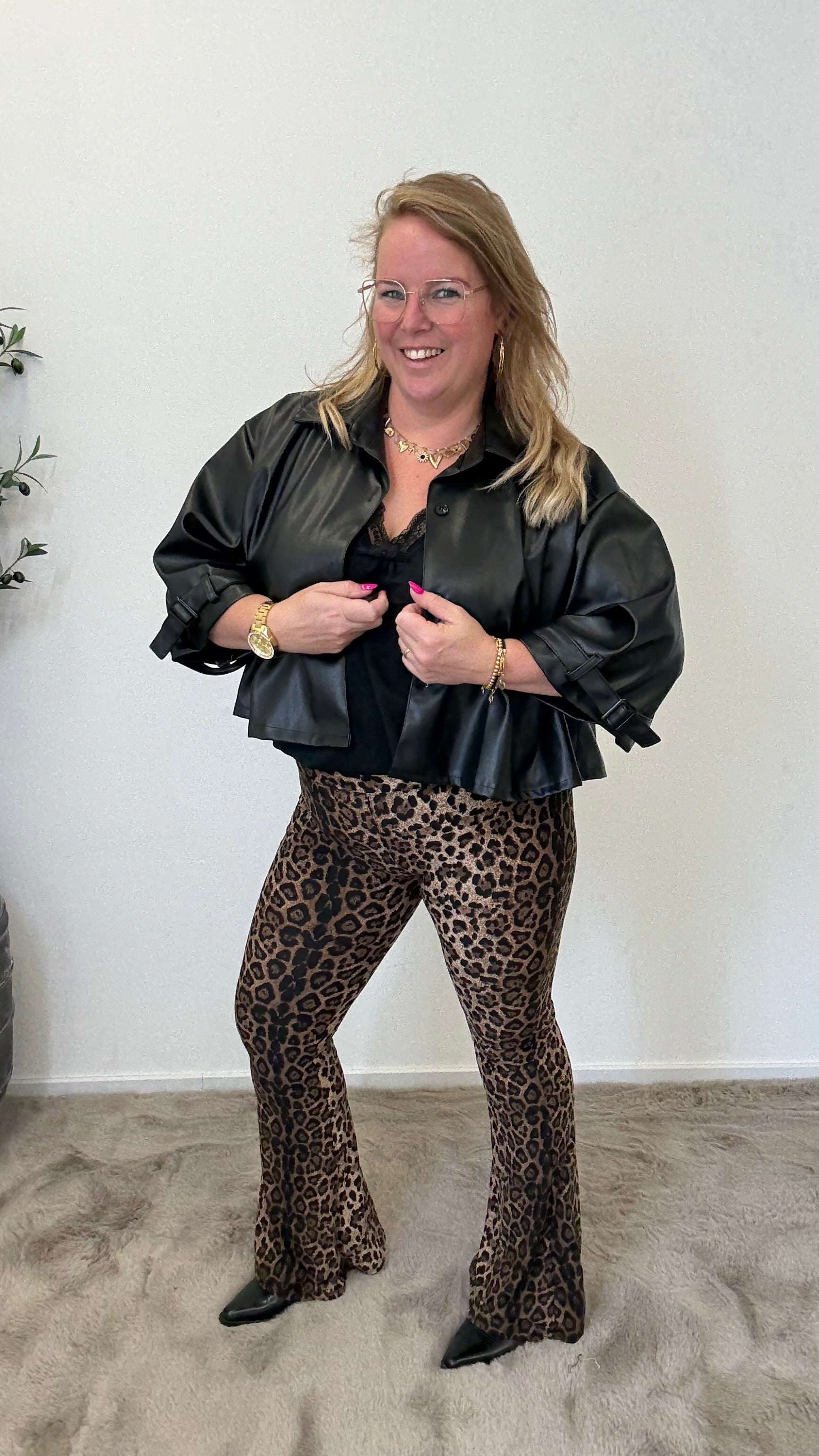 BO DENIM WESTE (38 BIS 50) - SCHWARZ