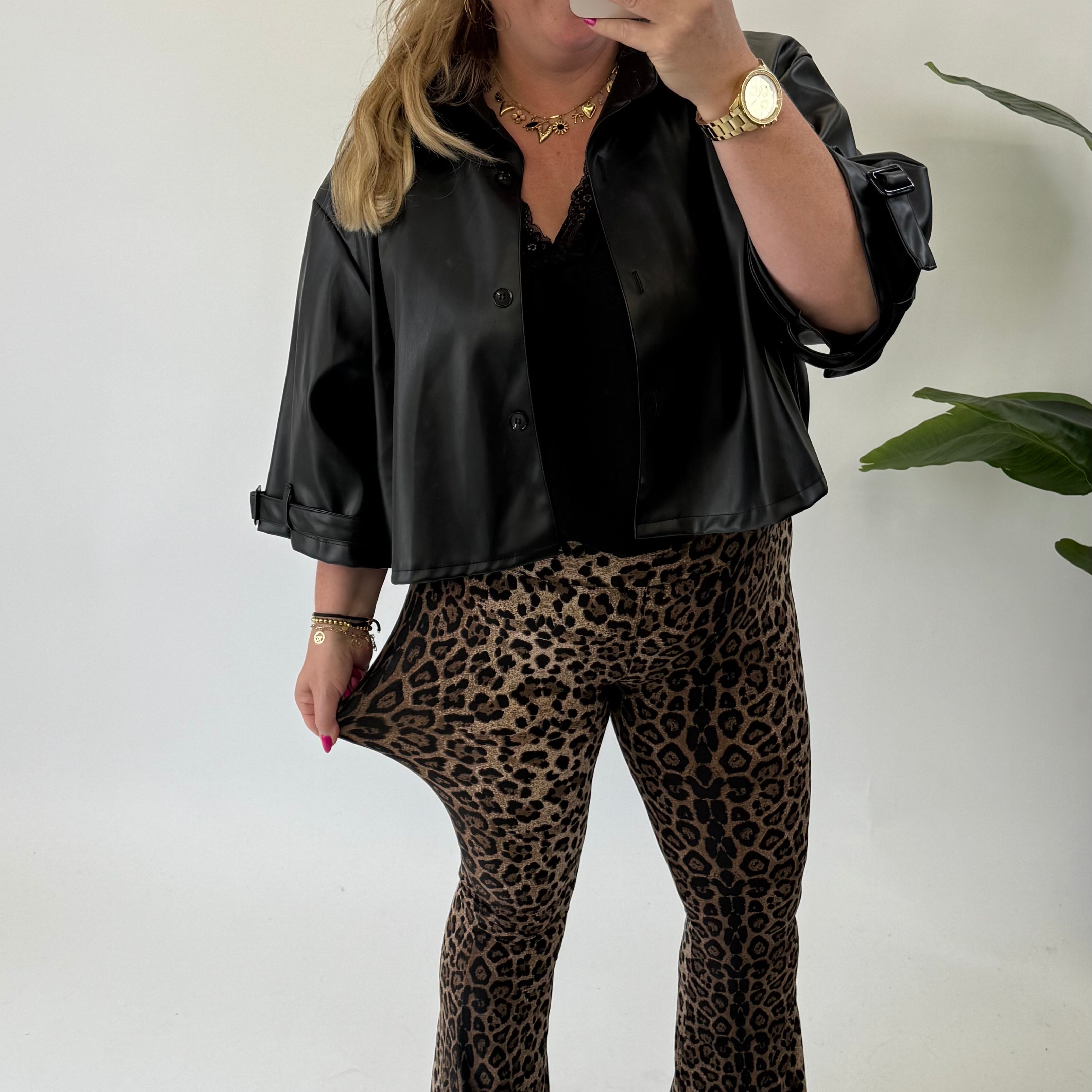 FLAIR REISEHOSE (36 bis 52) - ZWART