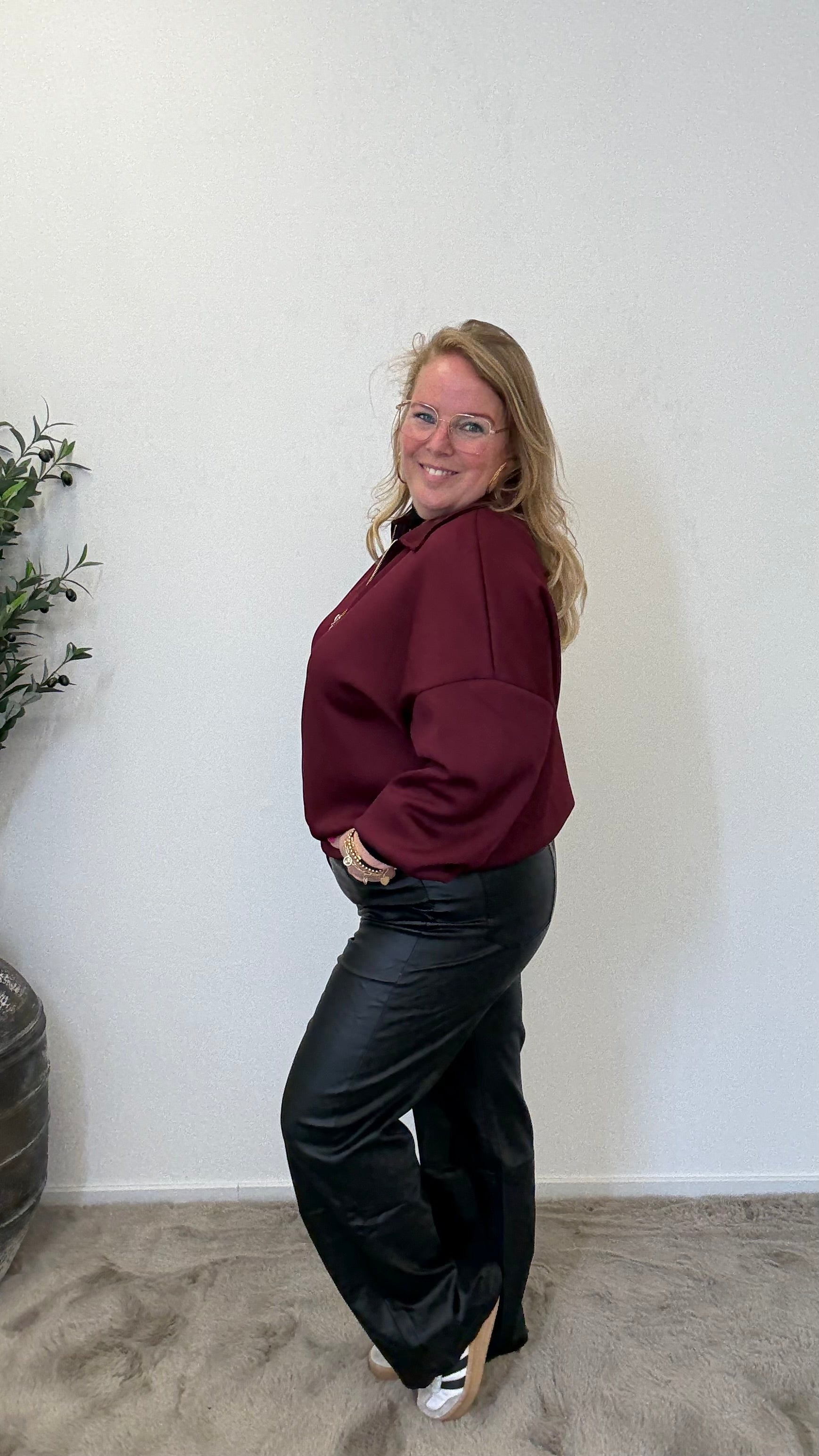 BO DENIM WESTE (38 BIS 50) - SCHWARZ