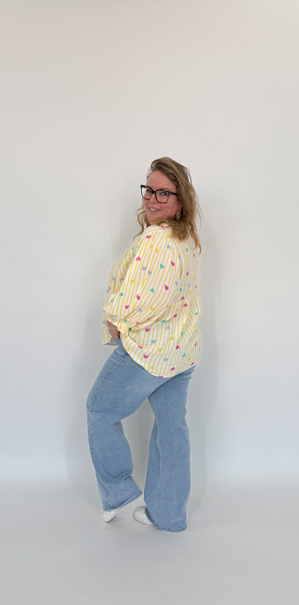 KATOENEN VLINDERMOUW TOP - 1961